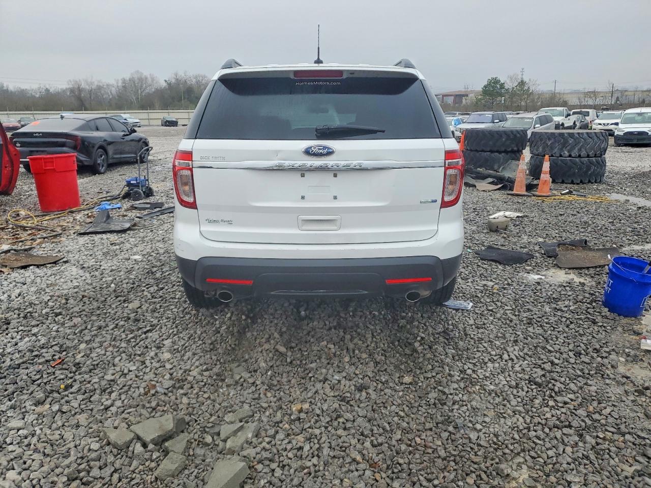 2013 Ford Explorer White vin: 1FM5K8B88DGC26362
