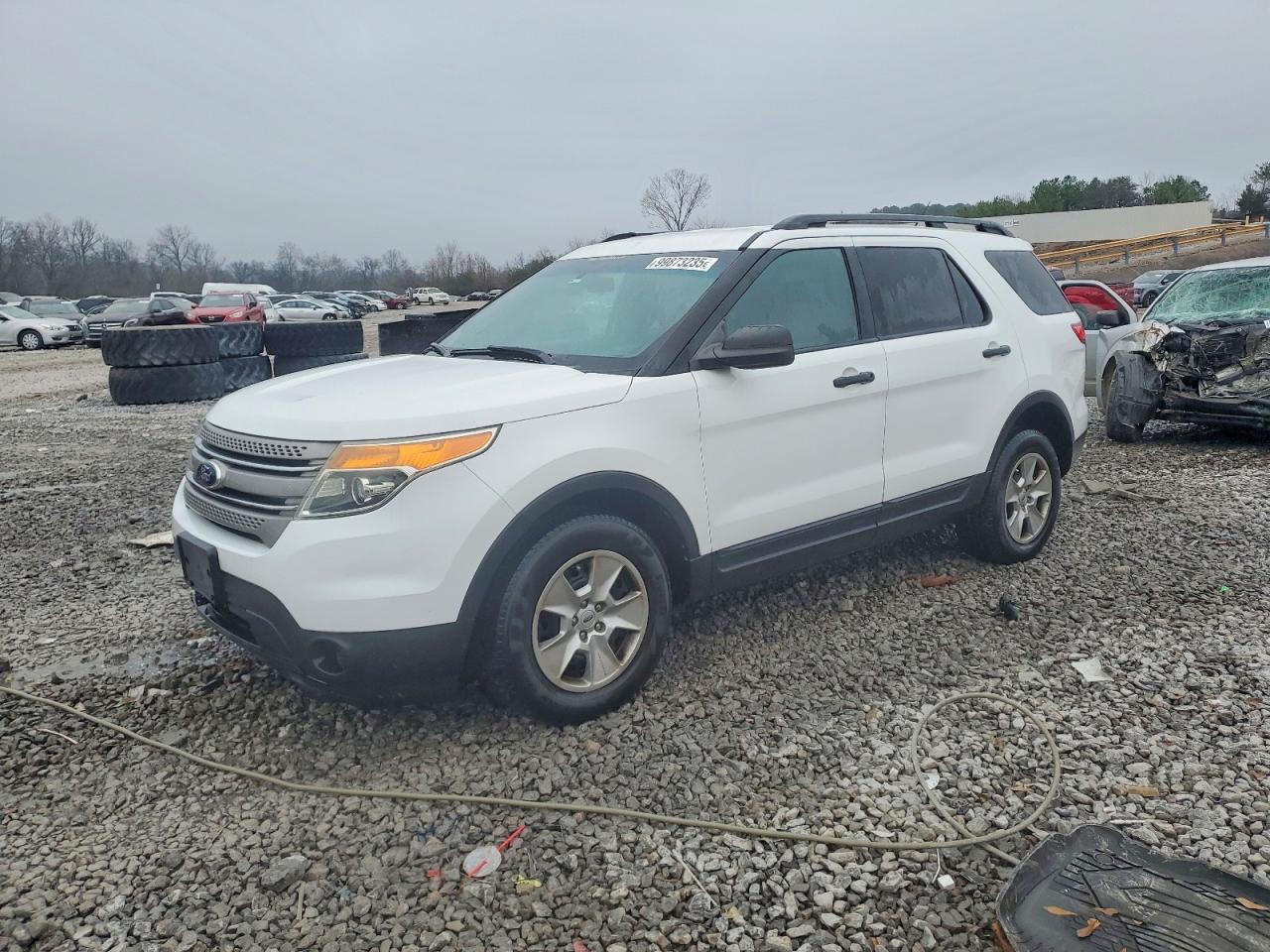 2013 Ford Explorer White vin: 1FM5K8B88DGC26362