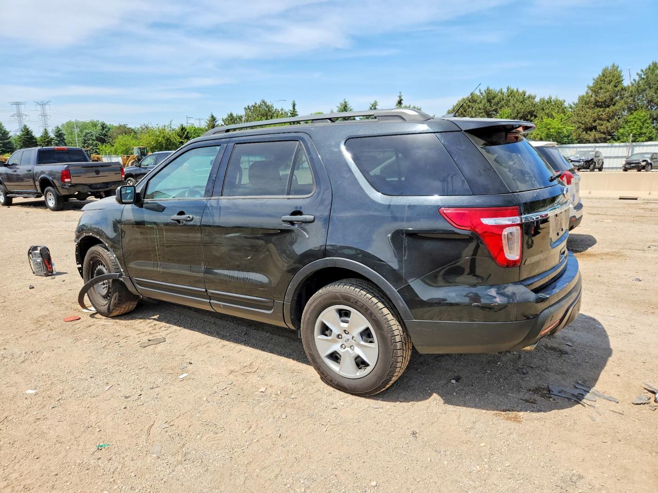 2013 Ford Explorer Black vin: 1FM5K8B88DGC48717