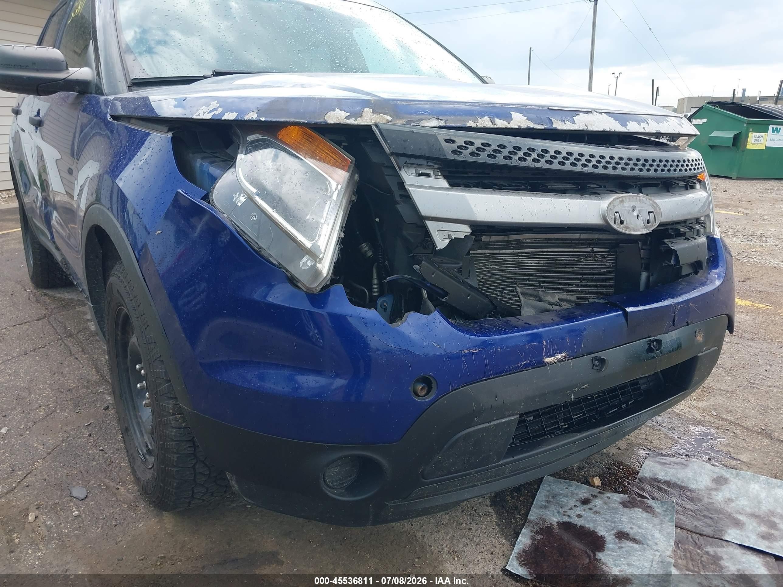 2013 Ford Explorer   Blue vin: 1FM5K8B89DGA49613