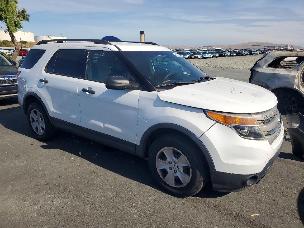 2014 Ford Explorer White vin: 1FM5K8B89EGA55624