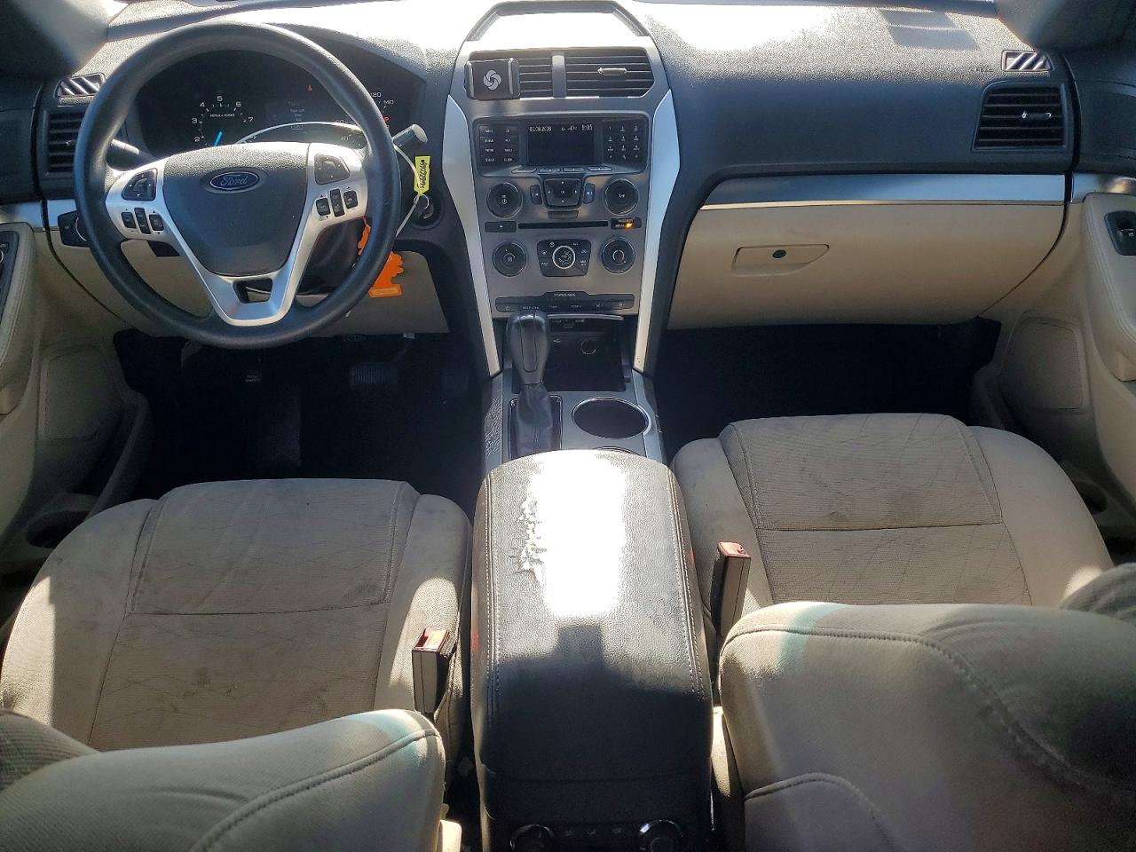 2014 Ford Explorer White vin: 1FM5K8B89EGA55624