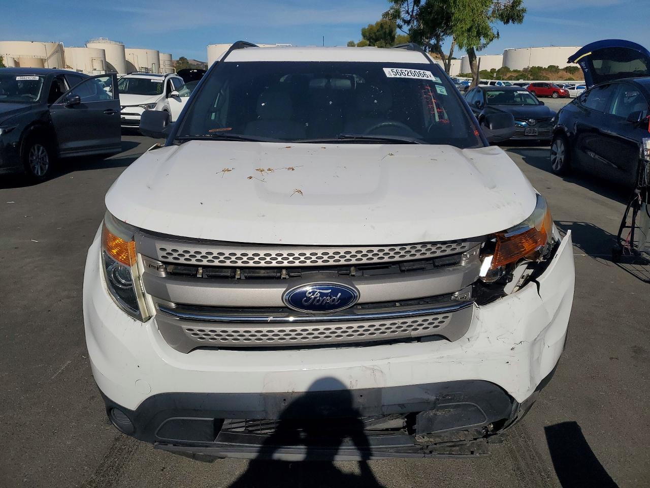 2014 Ford Explorer White vin: 1FM5K8B89EGA55624