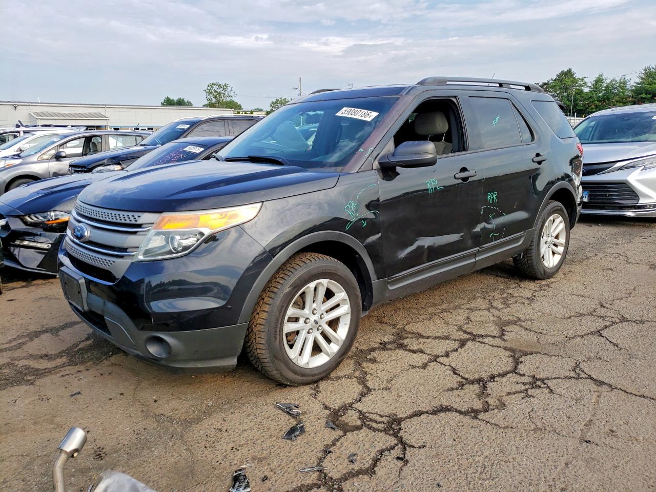 2015 Ford Explorer Black vin: 1FM5K8B89FGA35780