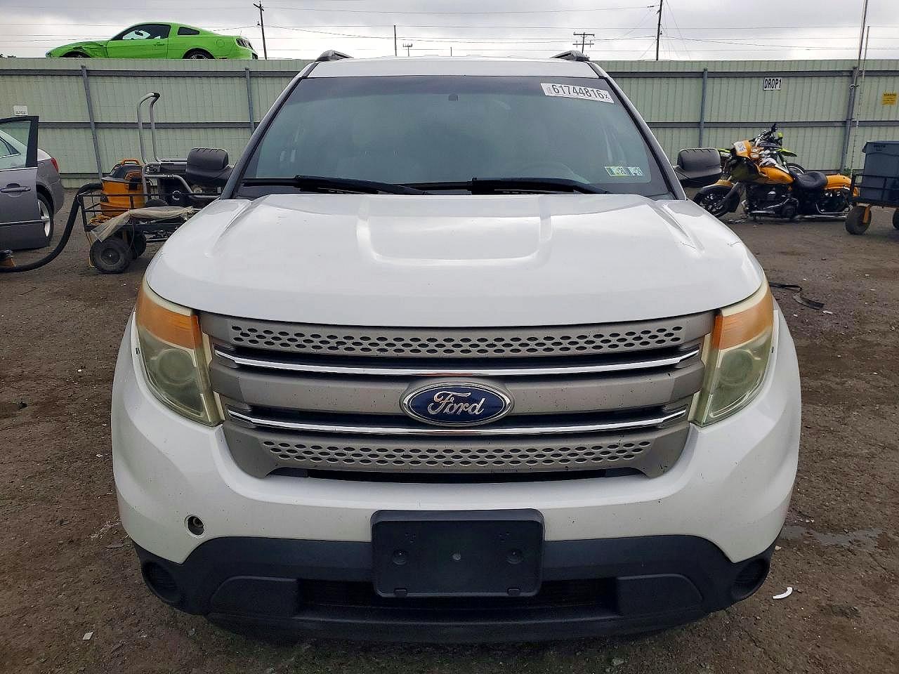 2015 Ford Explorer White vin: 1FM5K8B89FGB75554
