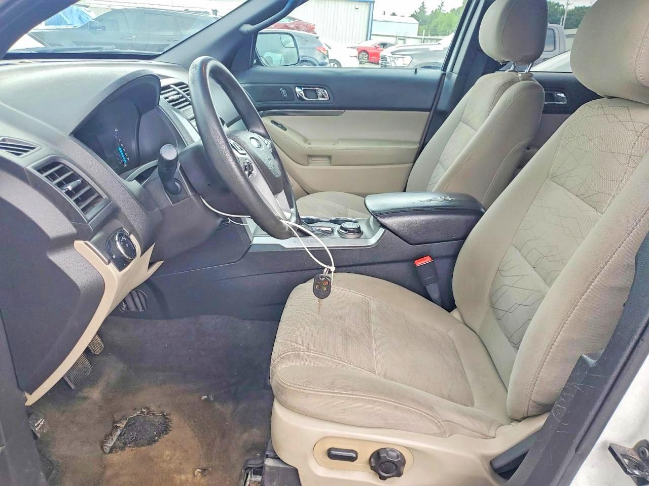 2015 Ford Explorer White vin: 1FM5K8B89FGB75554