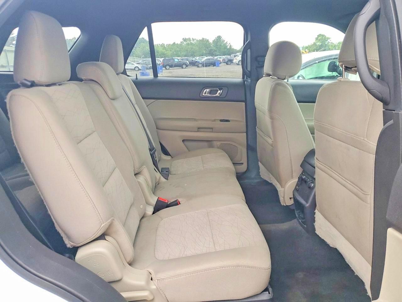 2015 Ford Explorer White vin: 1FM5K8B89FGB75554