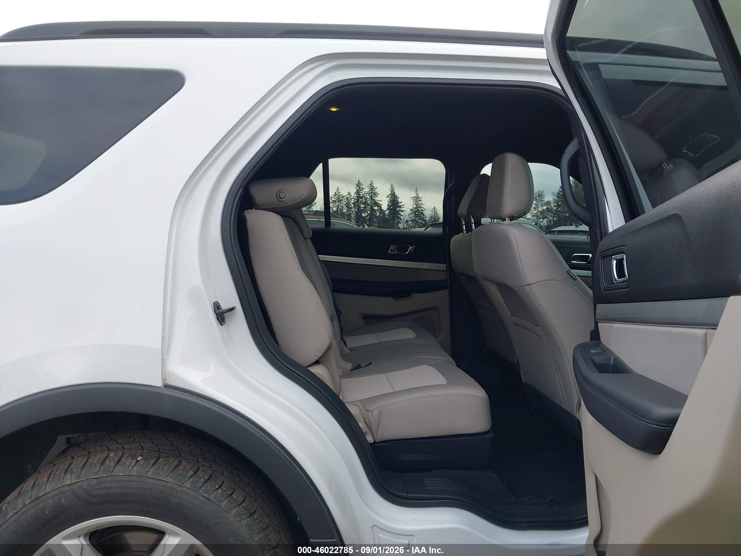 2018 Ford Explorer   White vin: 1FM5K8BH4JGC45566
