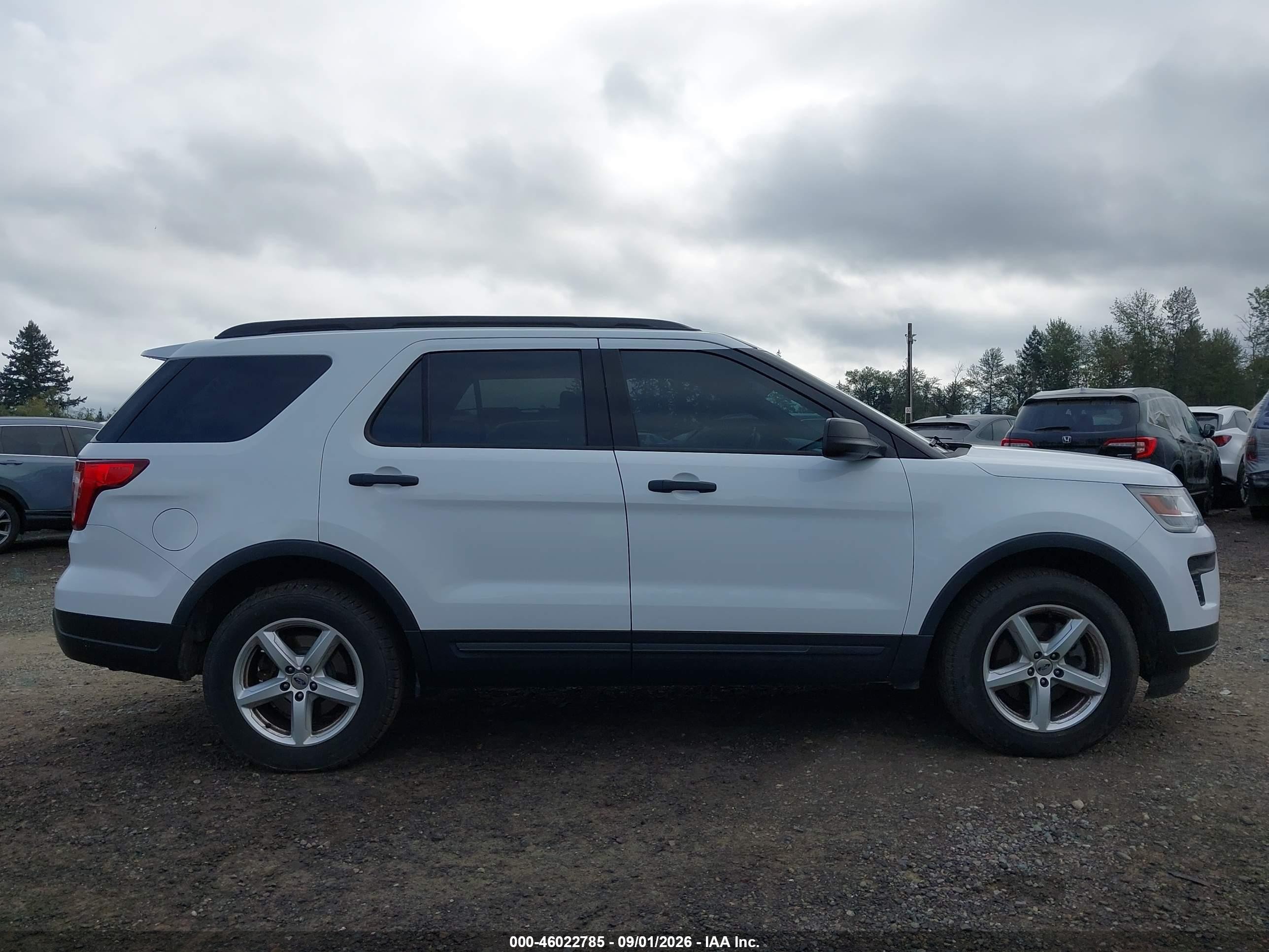 2018 Ford Explorer   White vin: 1FM5K8BH4JGC45566