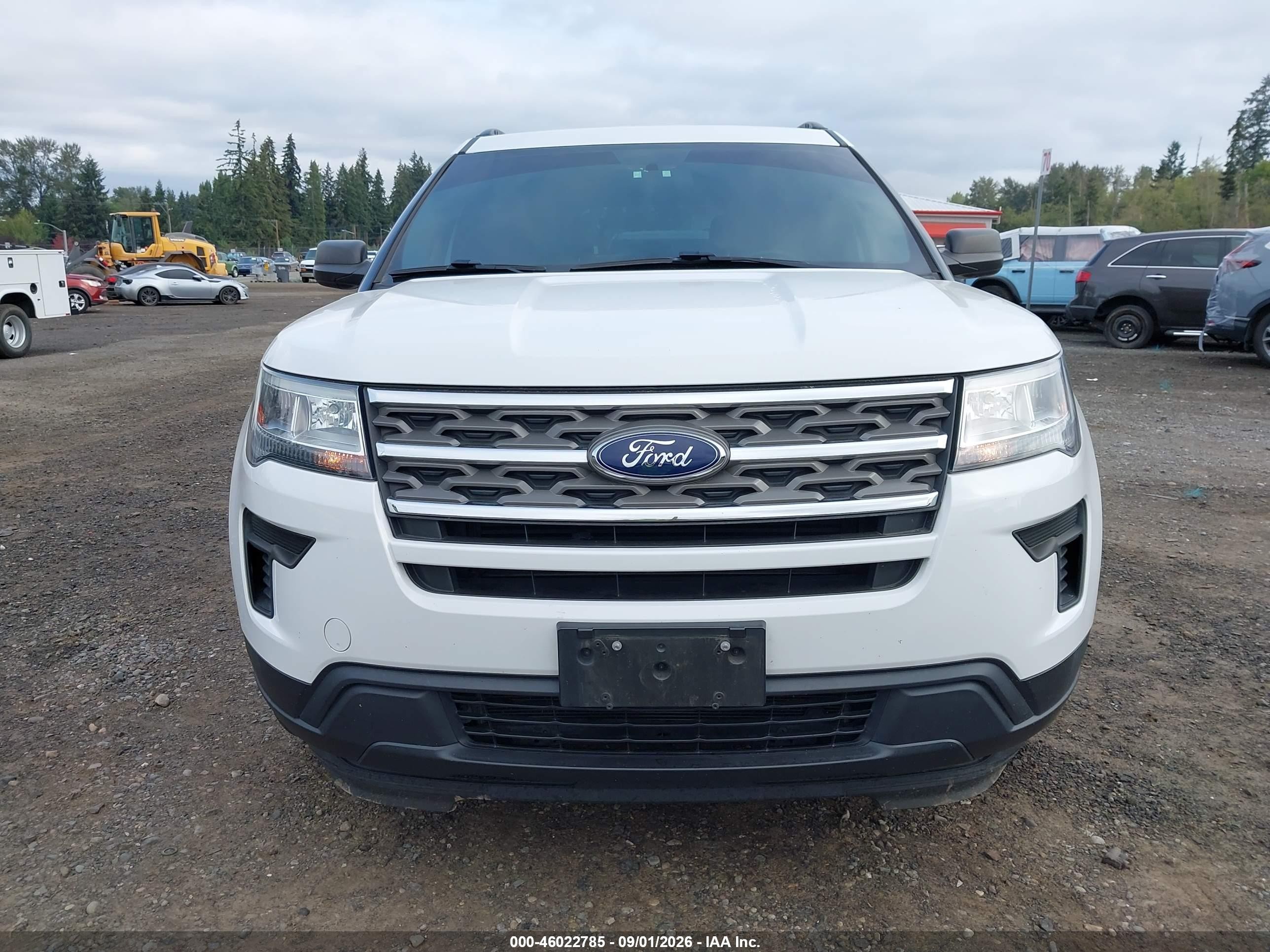 2018 Ford Explorer   White vin: 1FM5K8BH4JGC45566