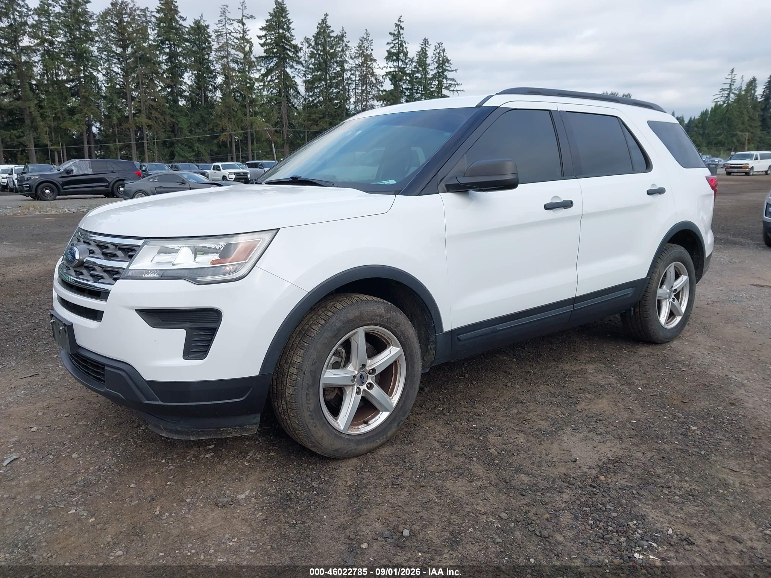 2018 Ford Explorer   White vin: 1FM5K8BH4JGC45566