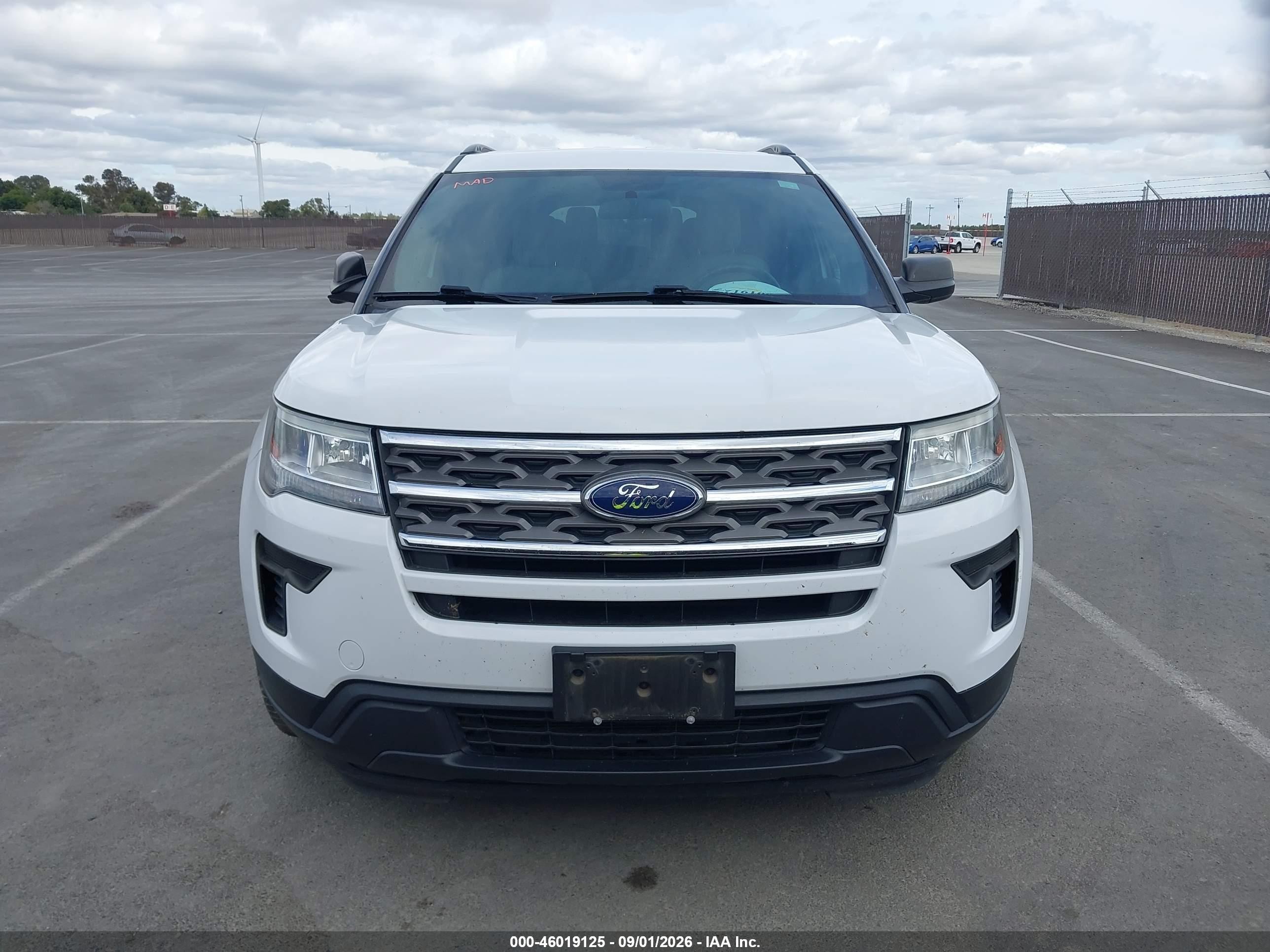 2018 Ford Explorer   Белый vin: 1FM5K8BH8JGC45215
