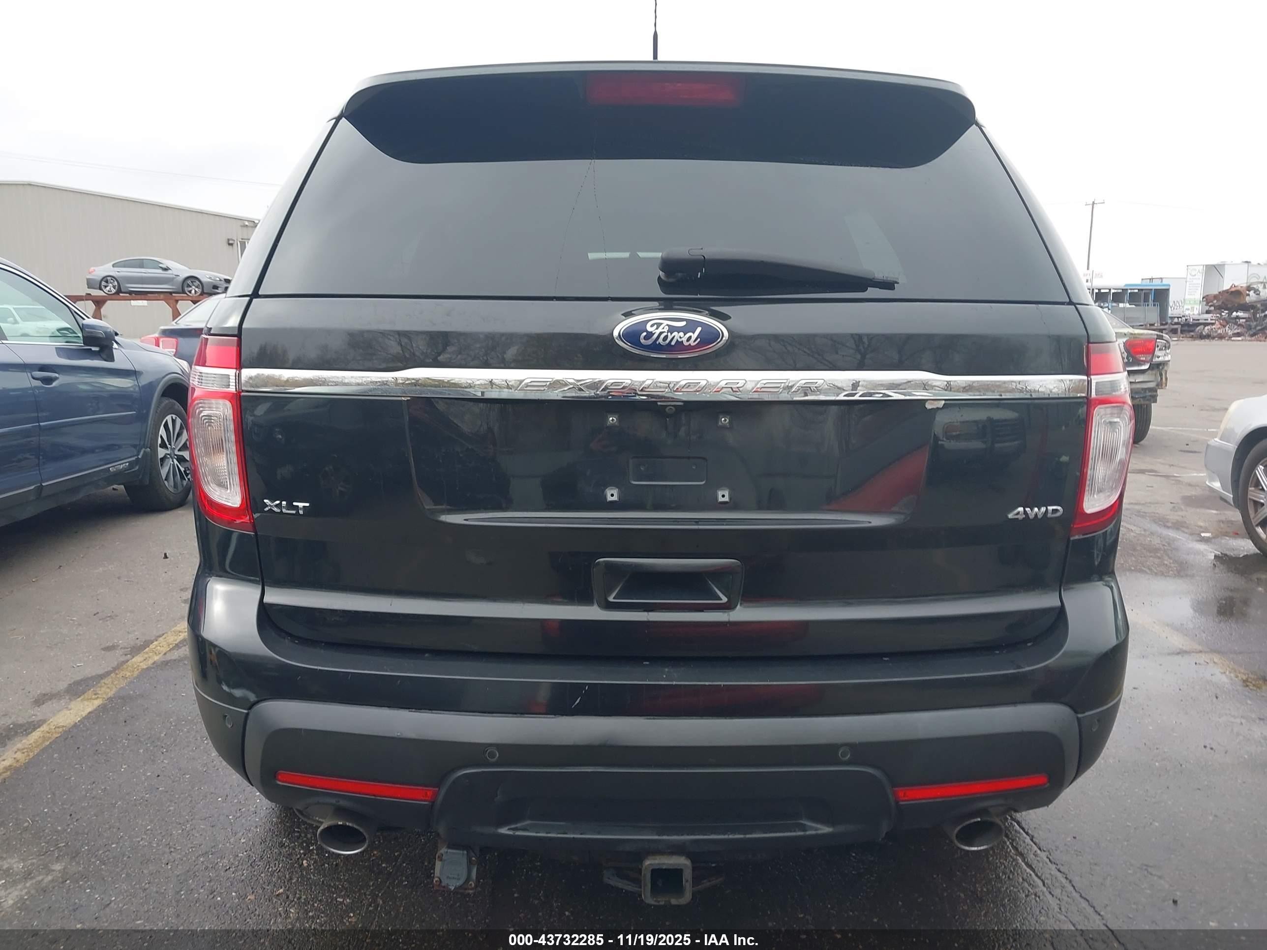 2013 Ford Explorer Xlt Black vin: 1FM5K8D80DGA26413