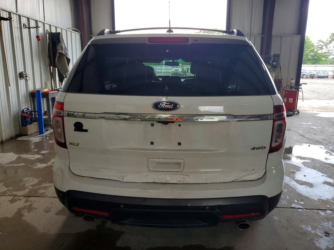 2013 Ford Explorer Xlt White vin: 1FM5K8D80DGA33118