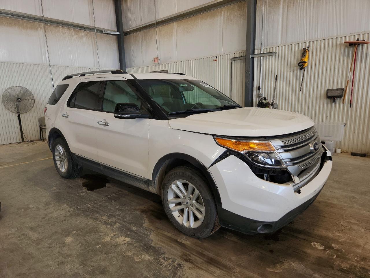 2013 Ford Explorer Xlt White vin: 1FM5K8D80DGA58830