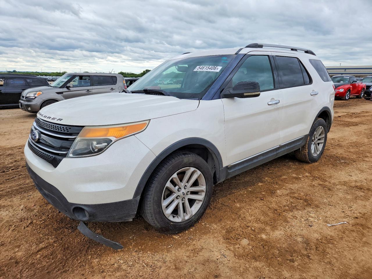 2013 Ford Explorer Xlt White vin: 1FM5K8D80DGA78740
