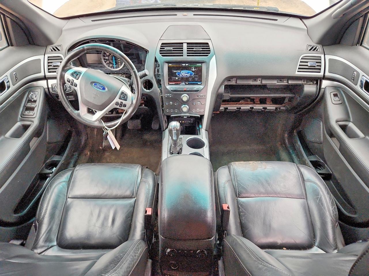 2013 Ford Explorer Xlt White vin: 1FM5K8D80DGA78740