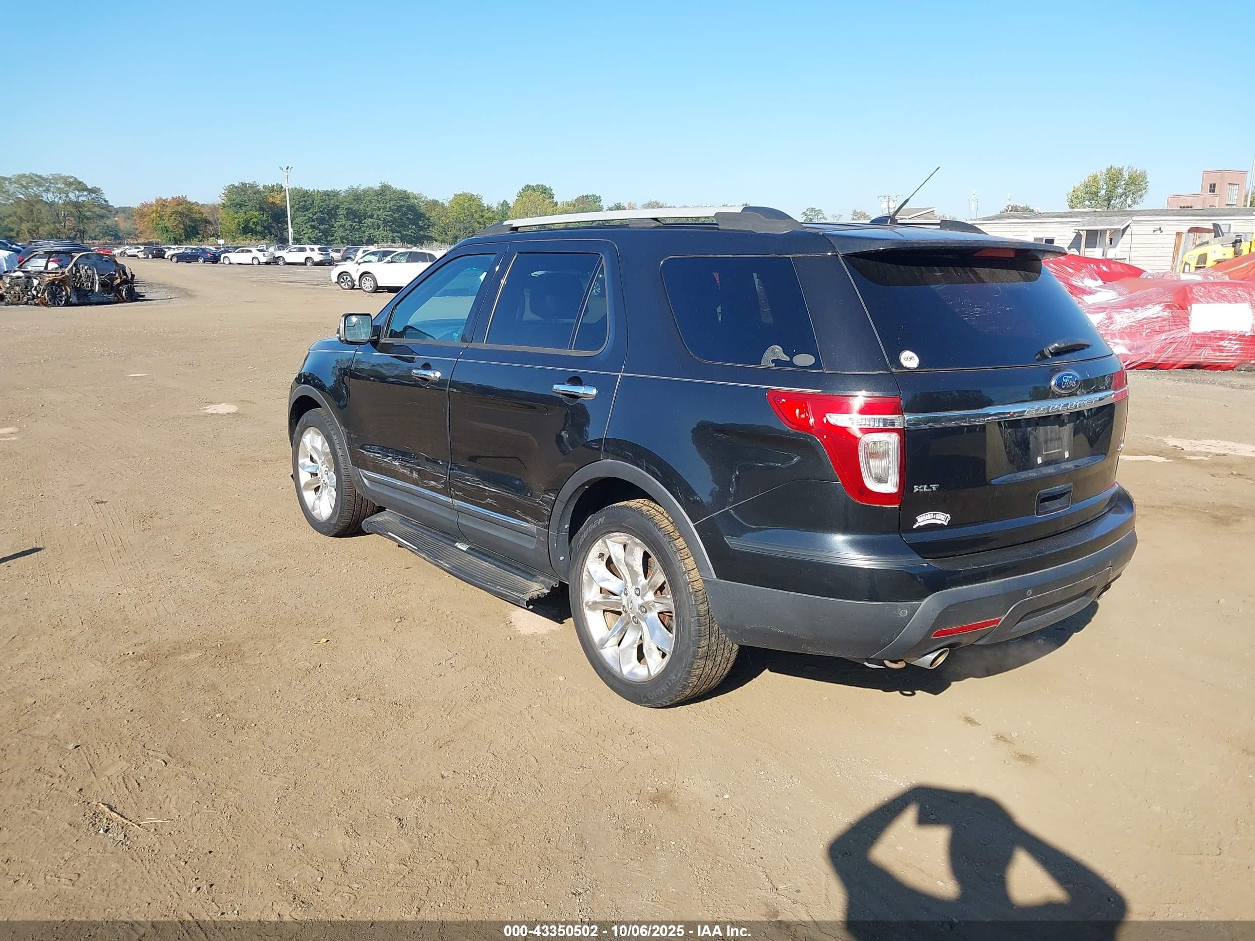 2013 Ford Explorer Xlt Black vin: 1FM5K8D80DGA81931