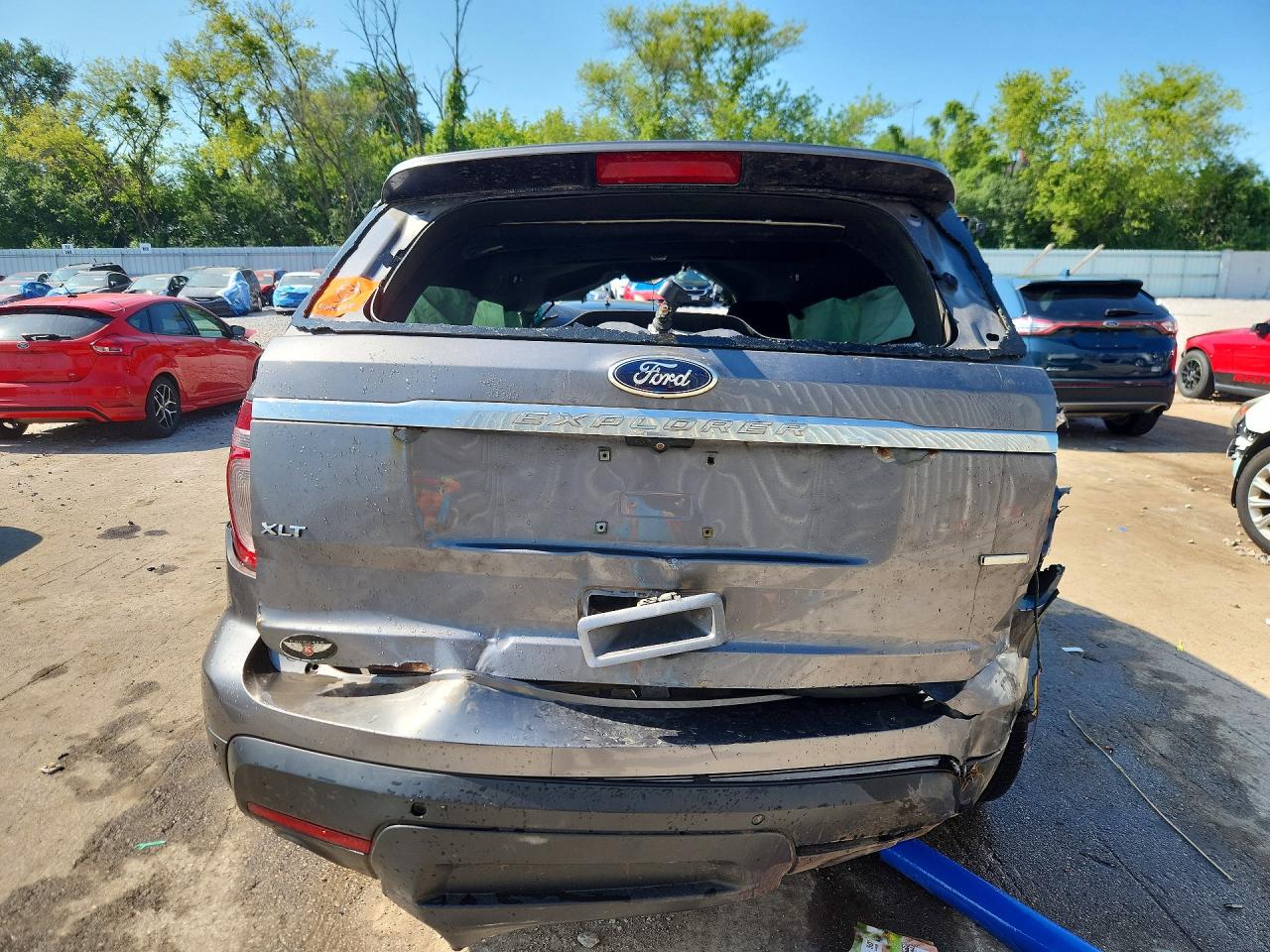 2013 Ford Explorer Xlt Gray vin: 1FM5K8D80DGB05368