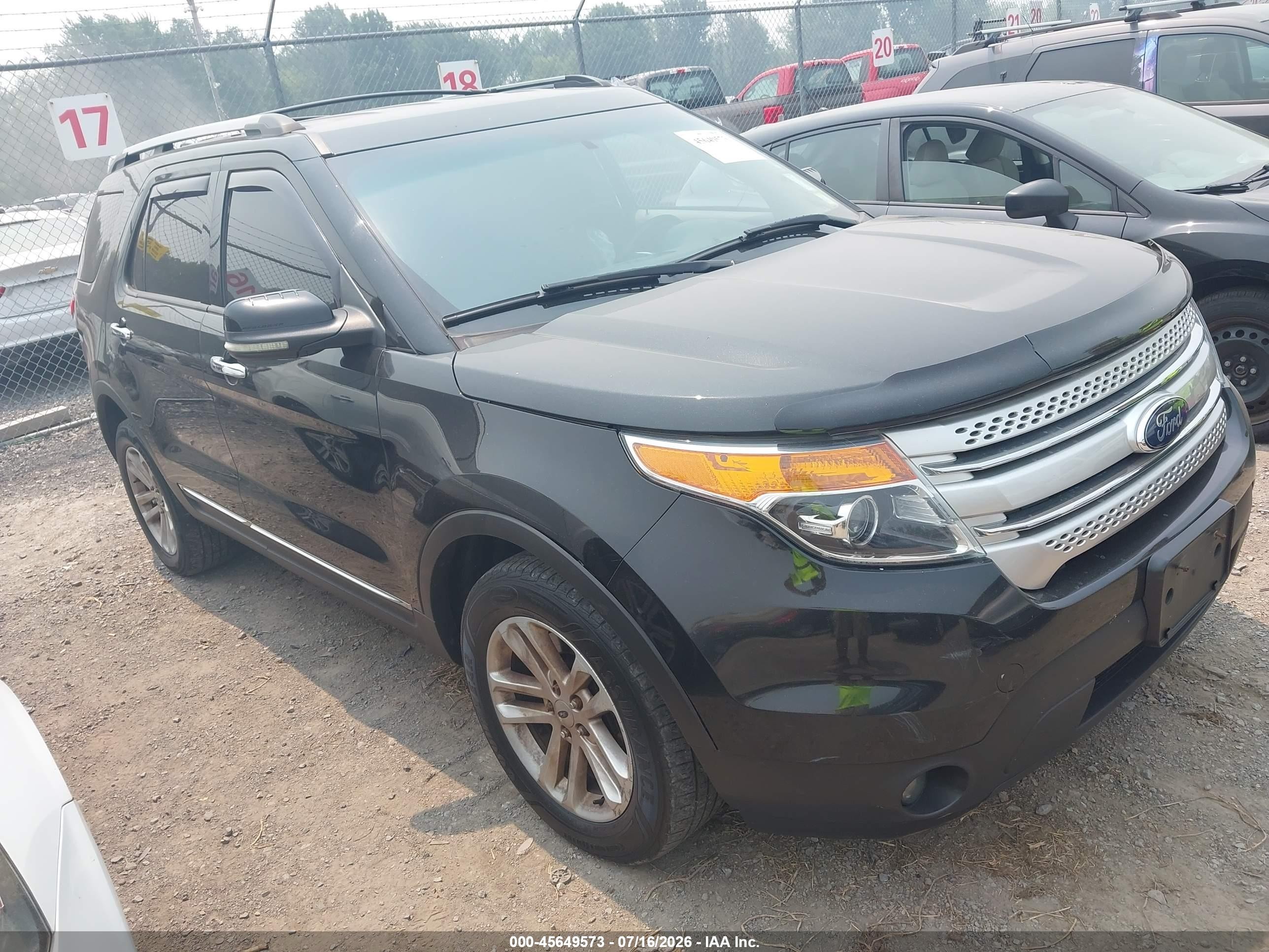 2013 Ford Explorer Xlt Black vin: 1FM5K8D80DGC04031
