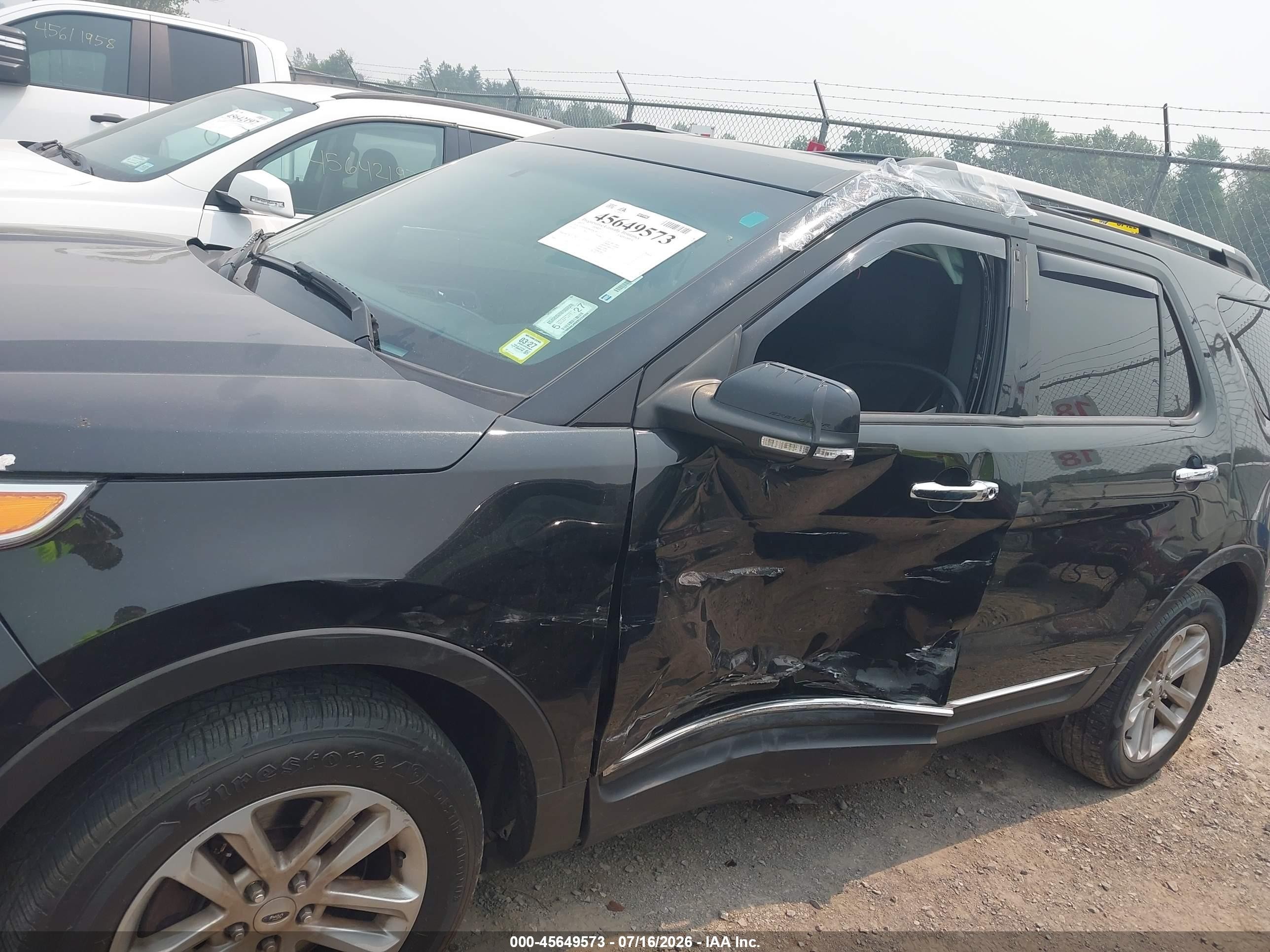 2013 Ford Explorer Xlt Black vin: 1FM5K8D80DGC04031