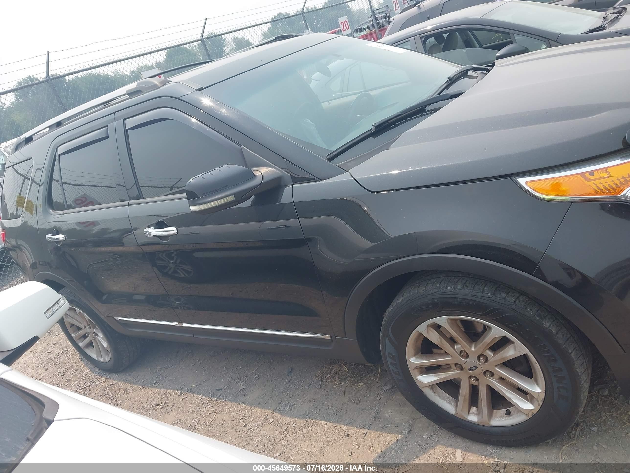 2013 Ford Explorer Xlt Black vin: 1FM5K8D80DGC04031