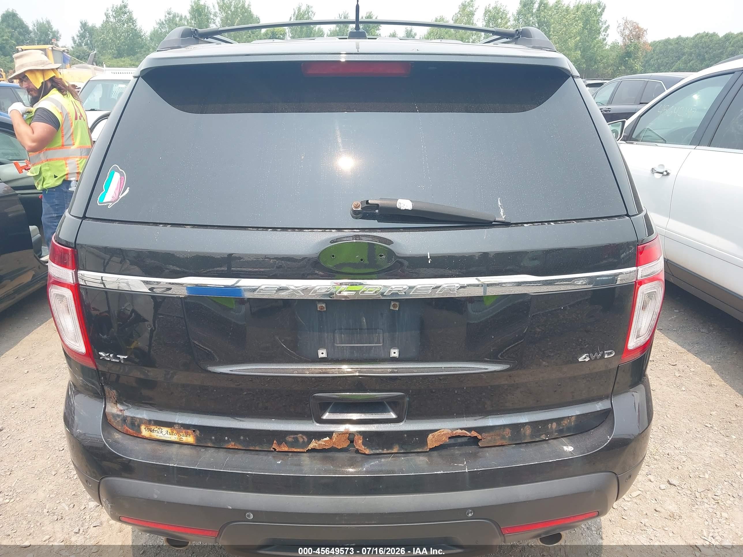 2013 Ford Explorer Xlt Black vin: 1FM5K8D80DGC04031