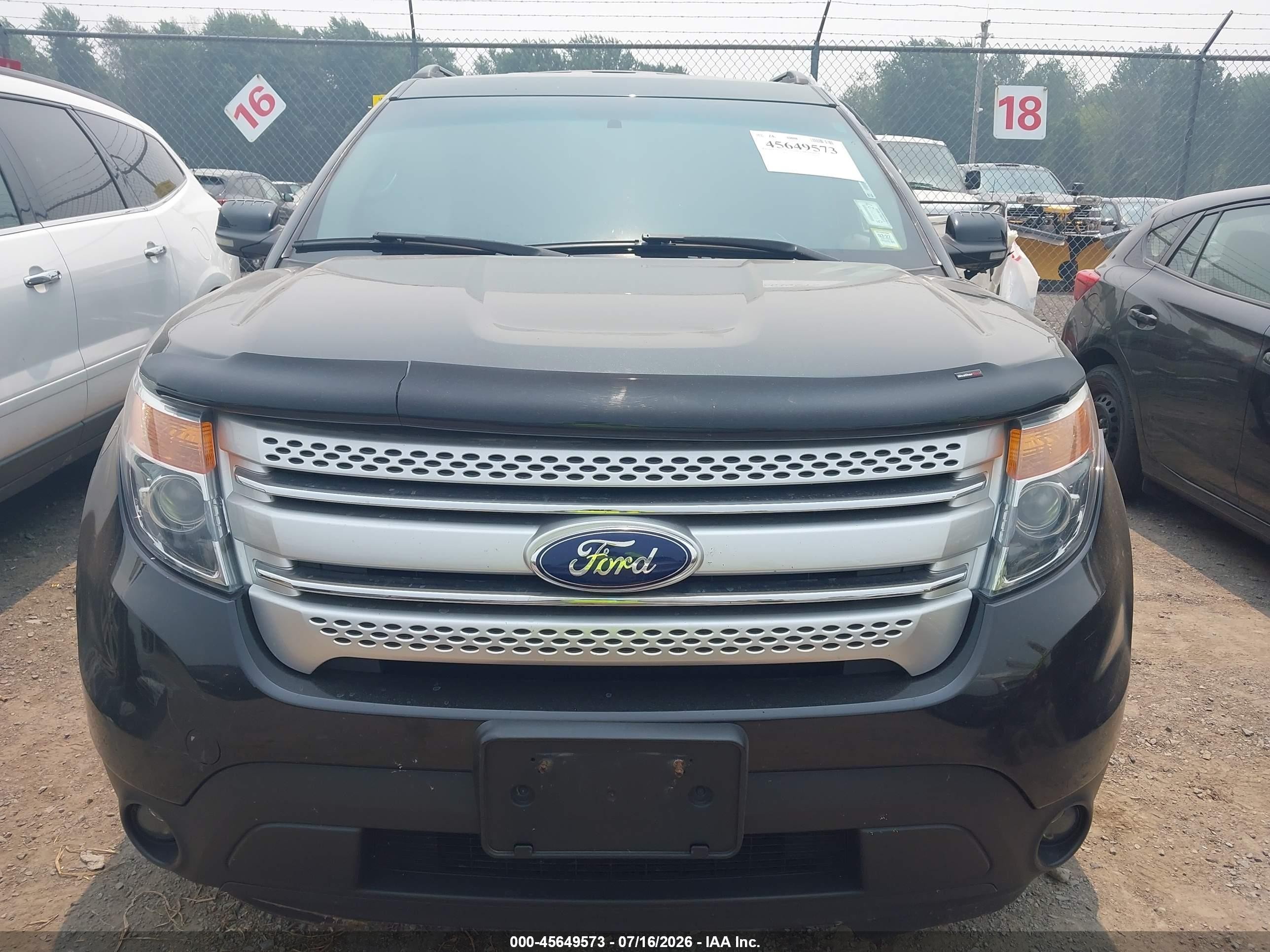 2013 Ford Explorer Xlt Black vin: 1FM5K8D80DGC04031