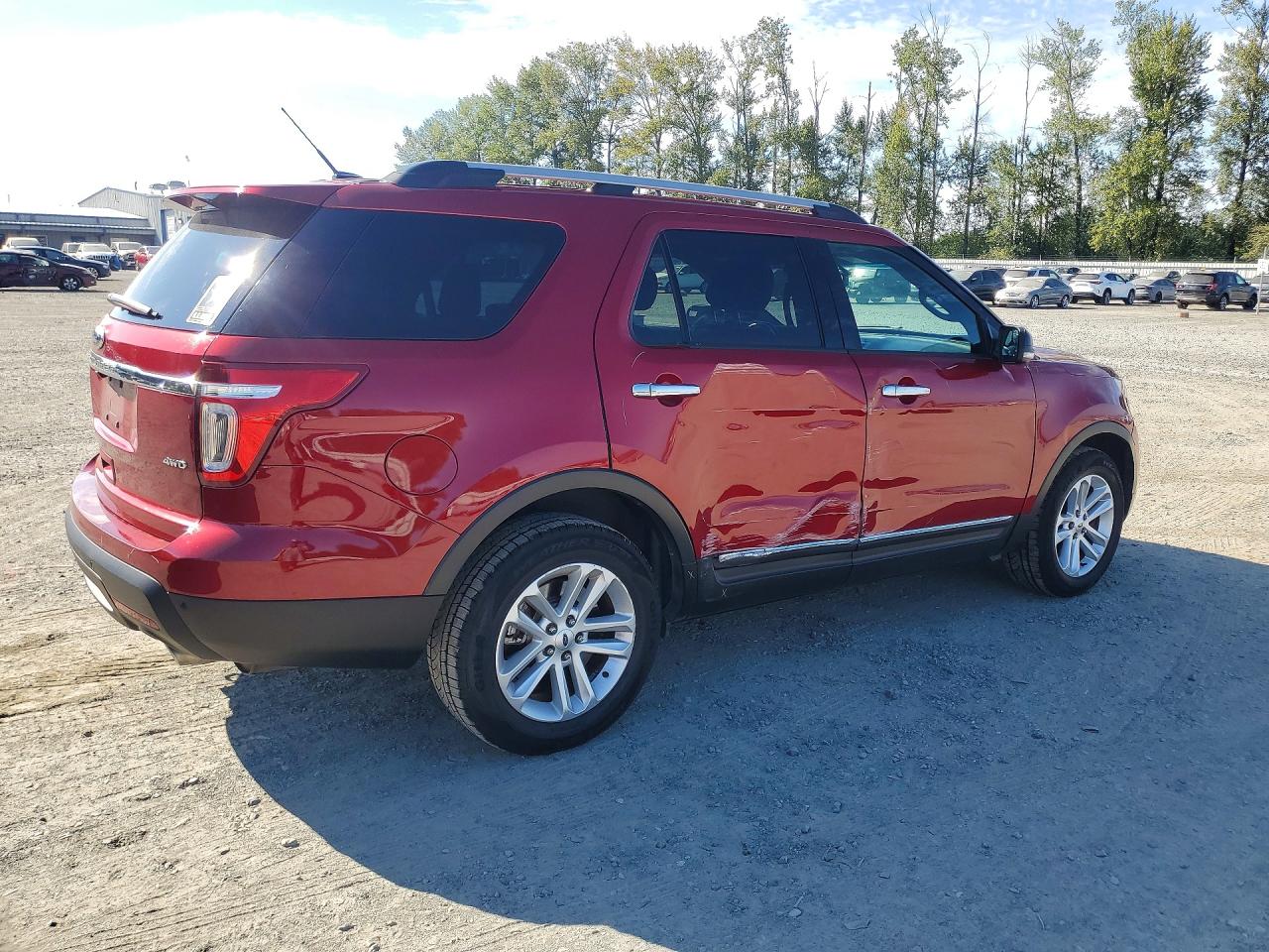 2013 Ford Explorer Xlt Red vin: 1FM5K8D80DGC49552