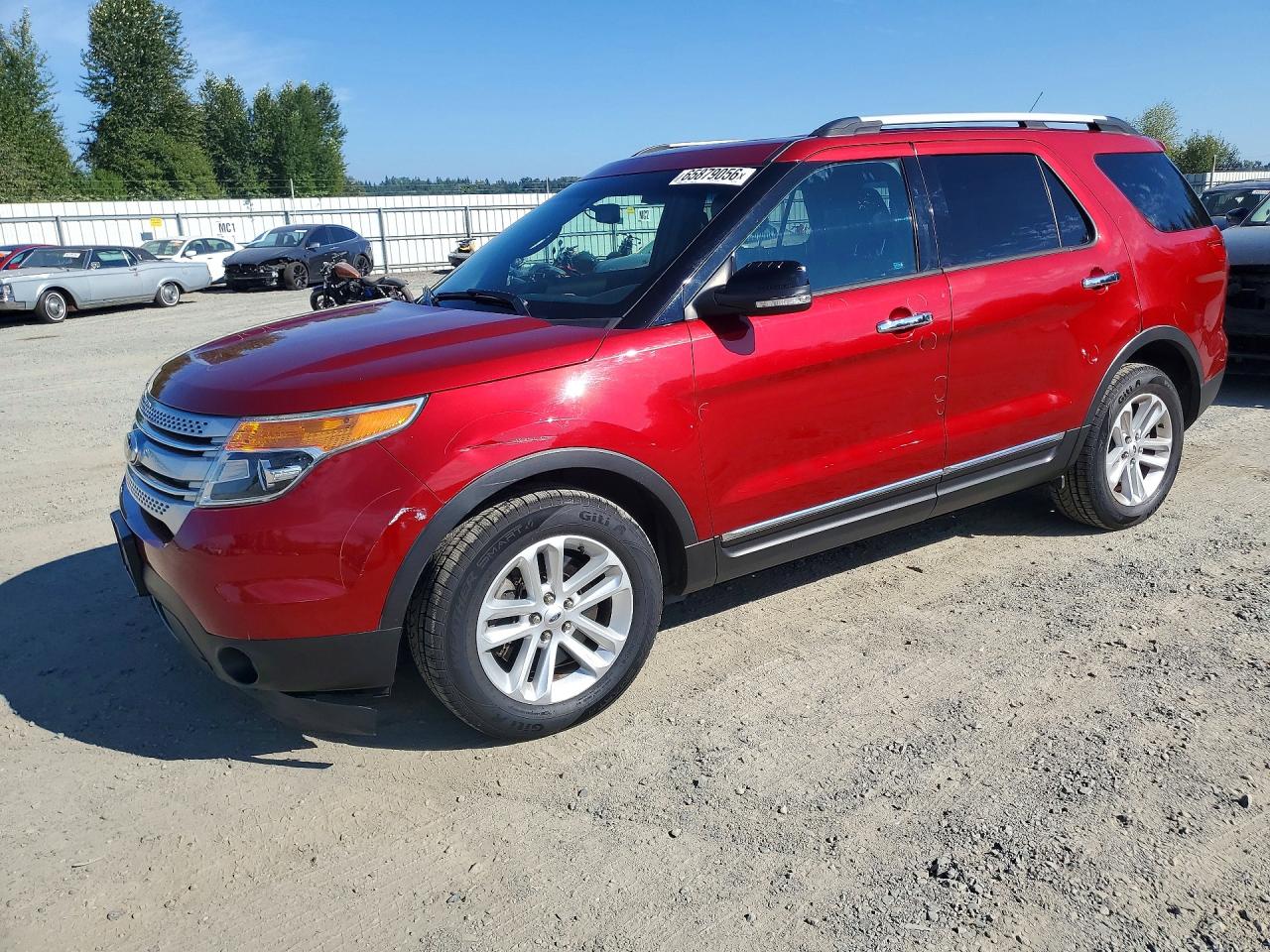 2013 Ford Explorer Xlt Red vin: 1FM5K8D80DGC49552