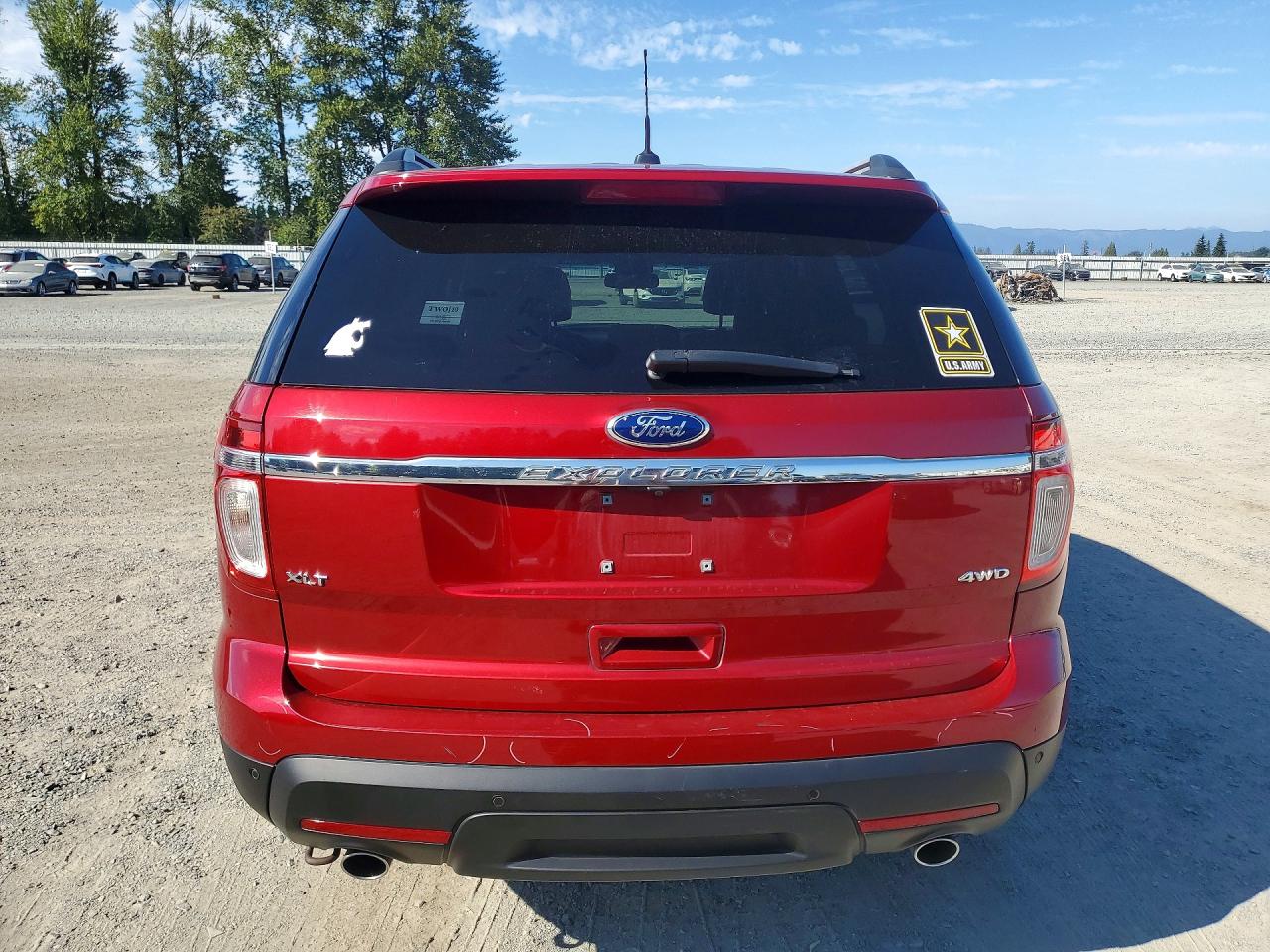 2013 Ford Explorer Xlt Red vin: 1FM5K8D80DGC49552