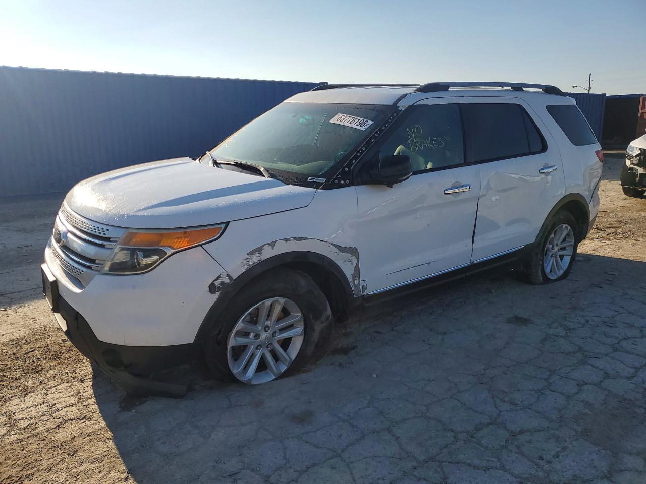2013 Ford Explorer Xlt White vin: 1FM5K8D80DGC56081
