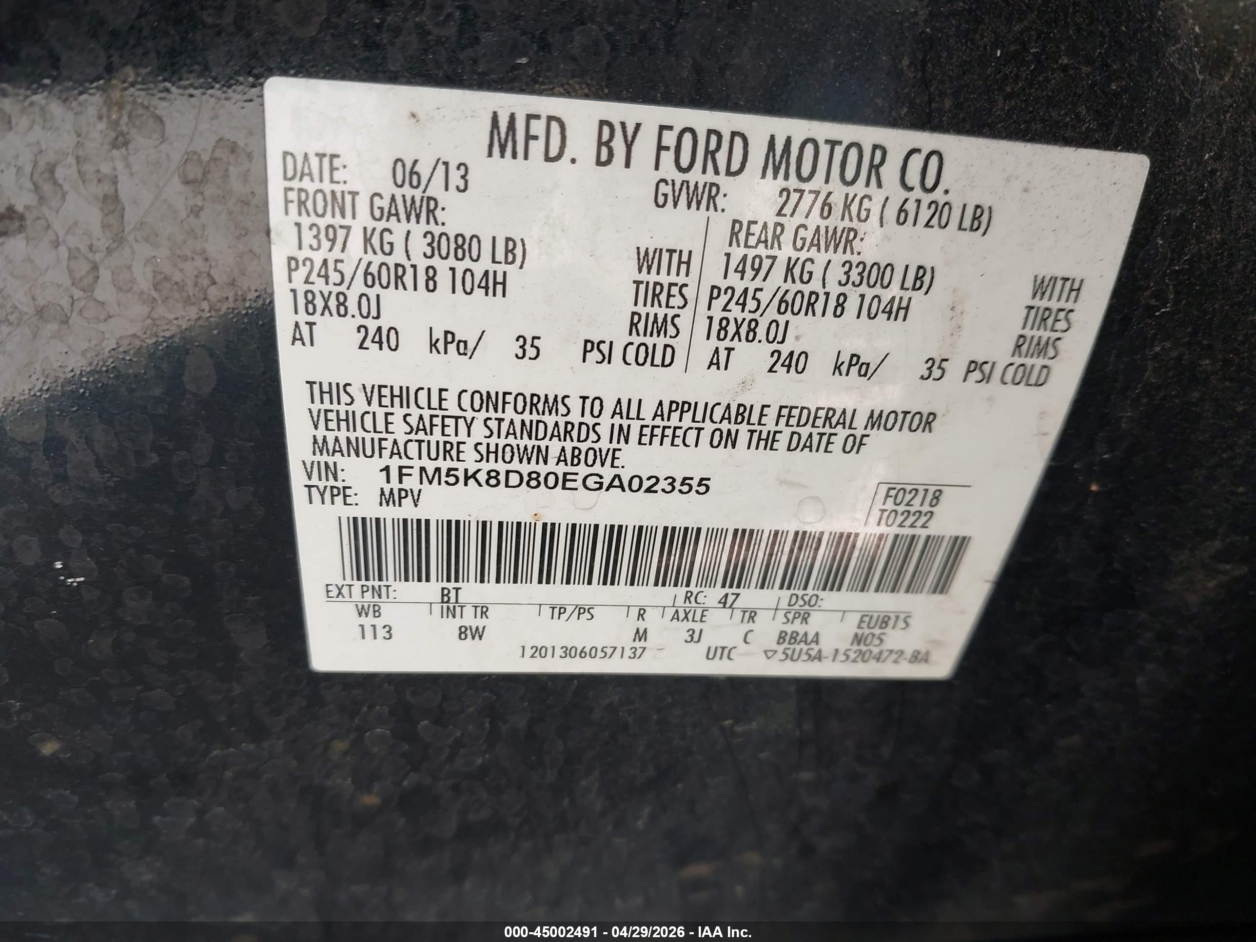 2014 Ford Explorer Xlt Black vin: 1FM5K8D80EGA02355