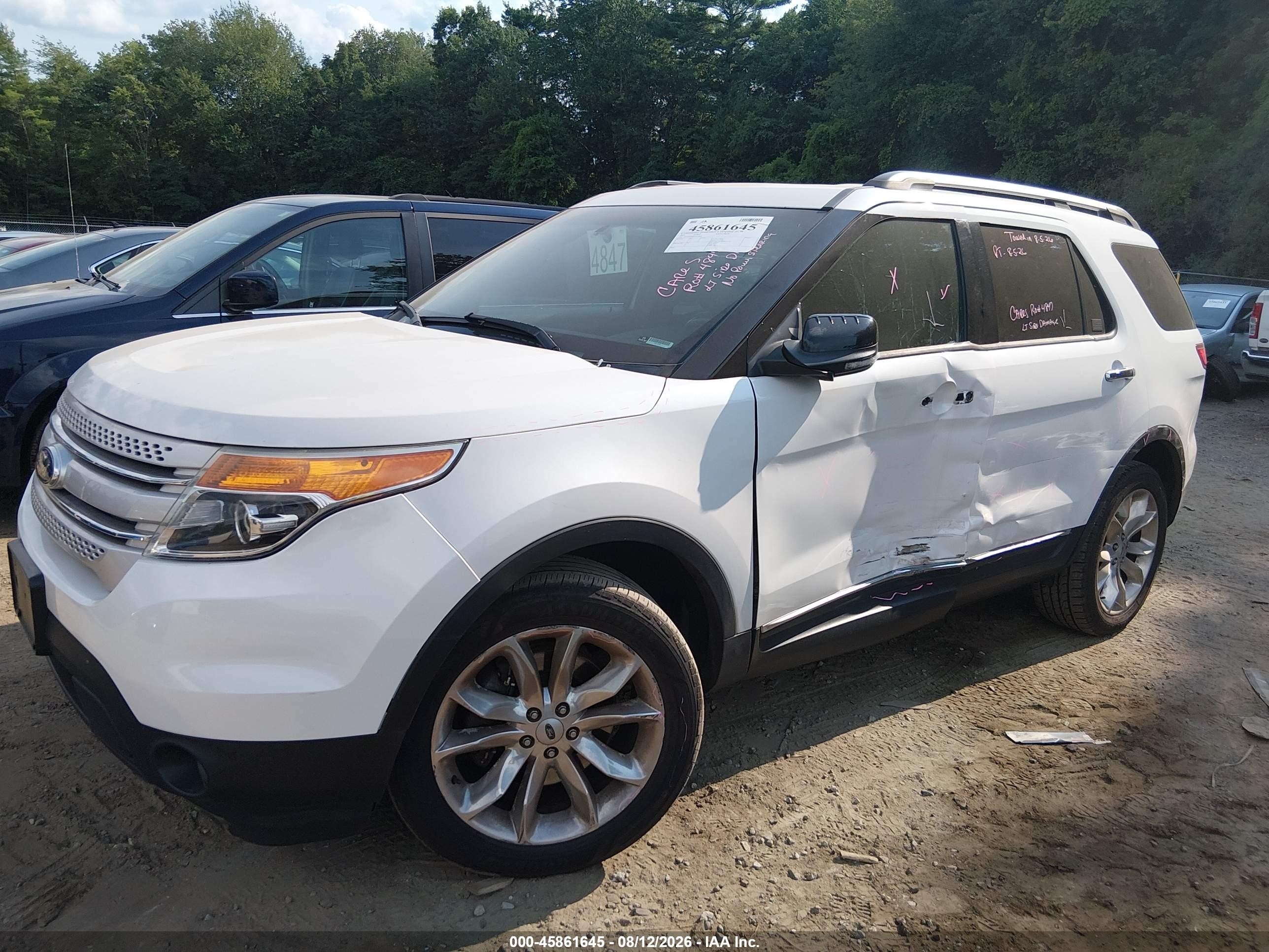 2014 Ford Explorer Xlt Белый vin: 1FM5K8D80EGA25666