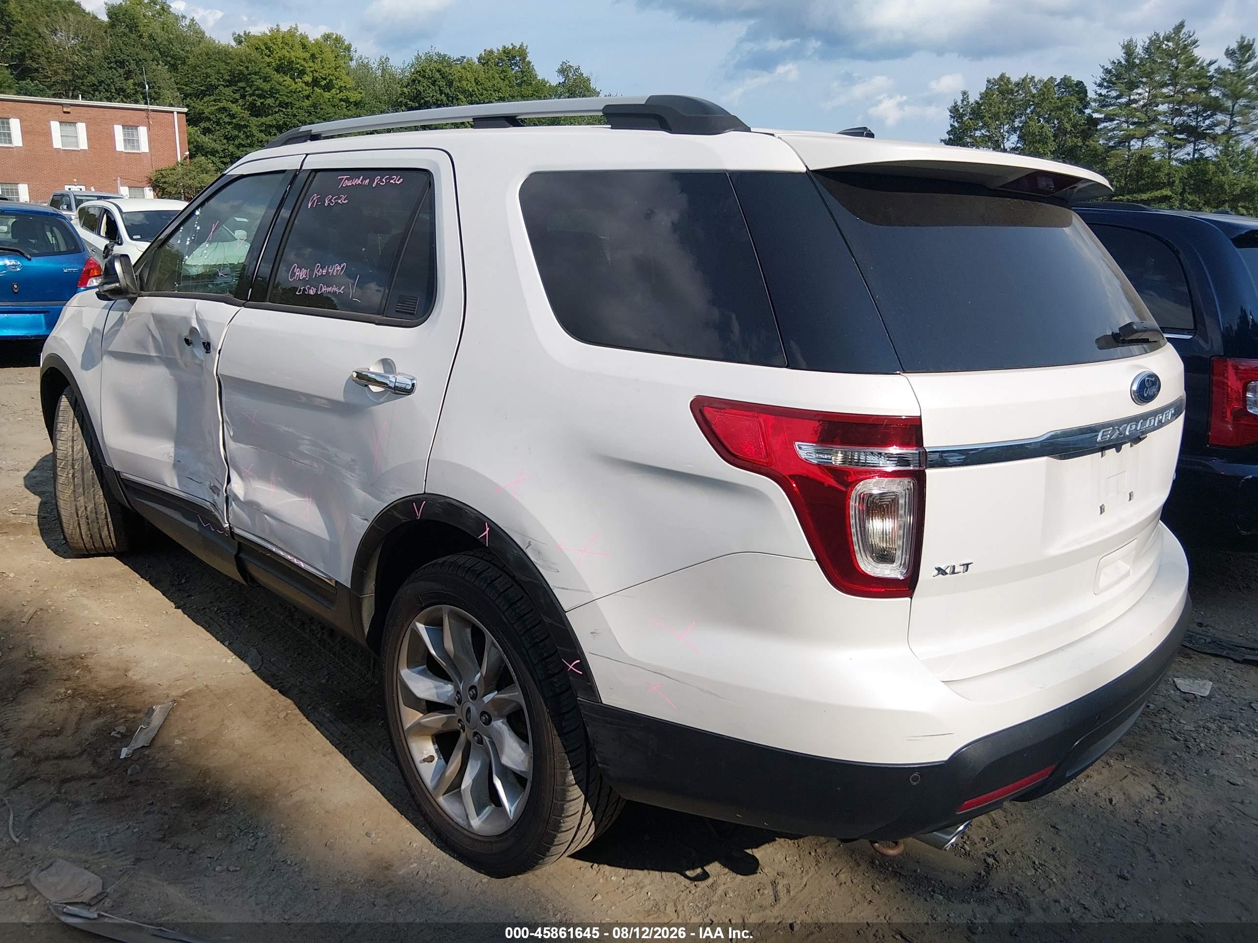 2014 Ford Explorer Xlt Белый vin: 1FM5K8D80EGA25666