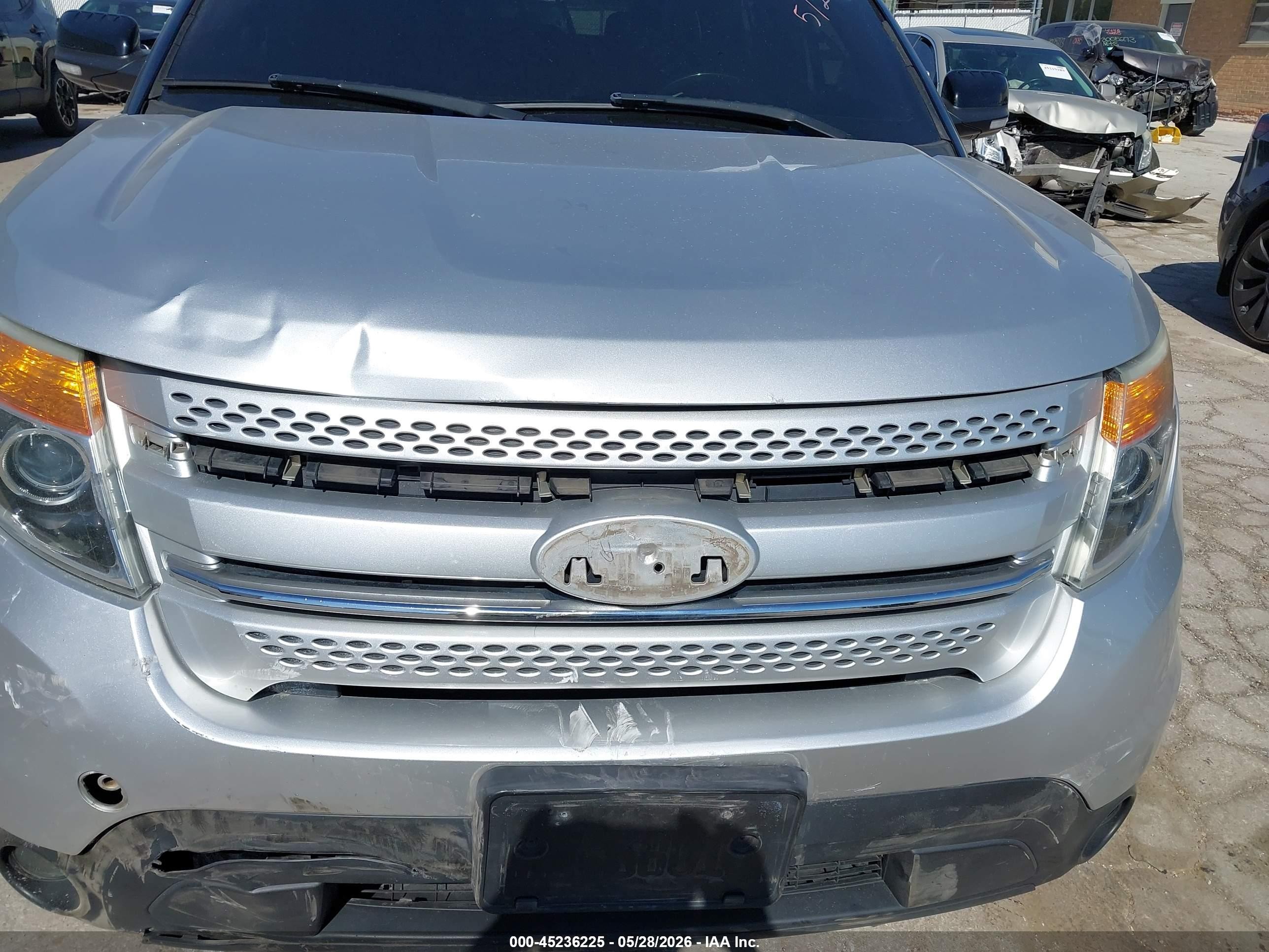 2014 Ford Explorer Xlt Gray vin: 1FM5K8D80EGA36926