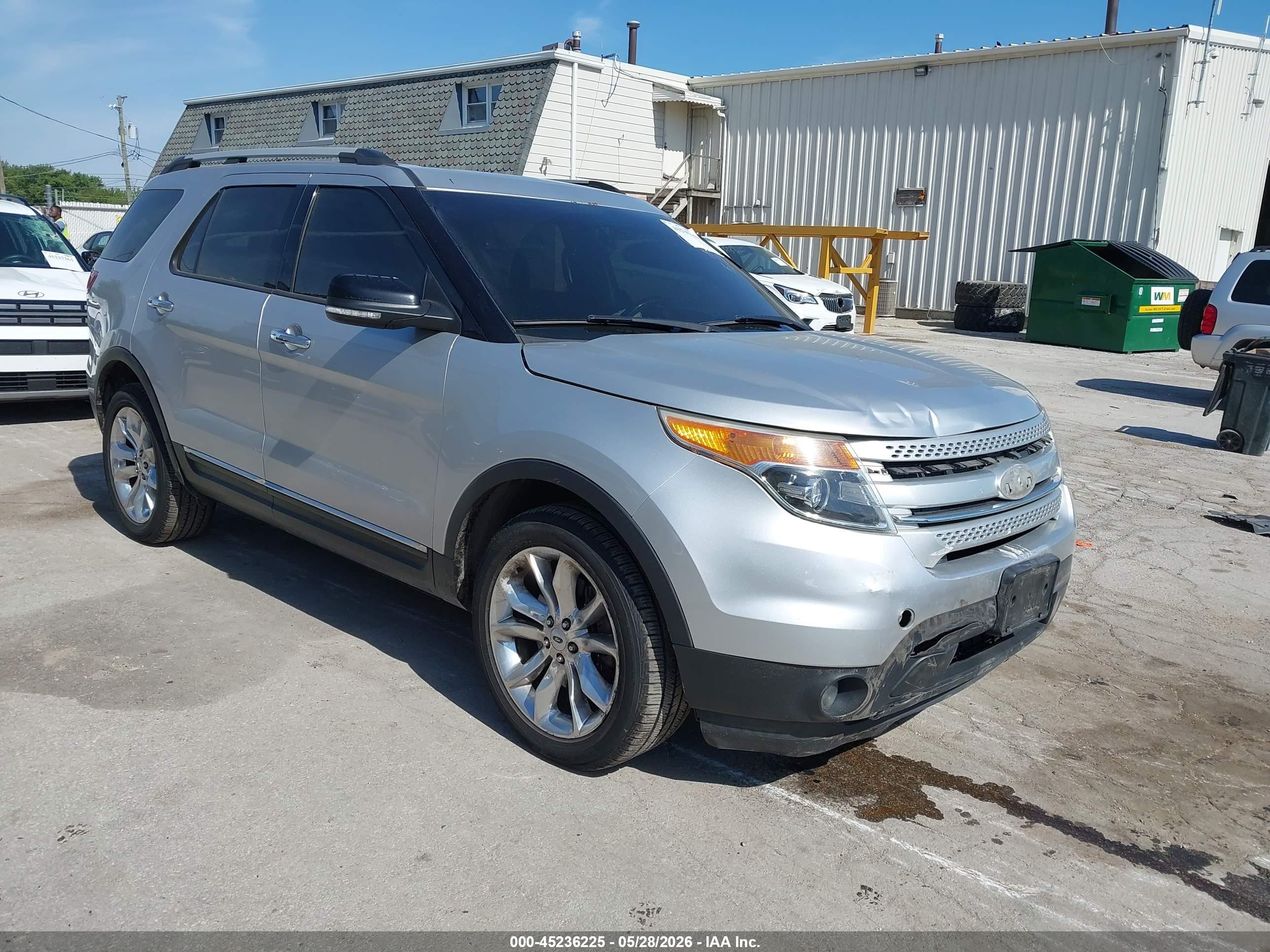 2014 Ford Explorer Xlt Gray vin: 1FM5K8D80EGA36926