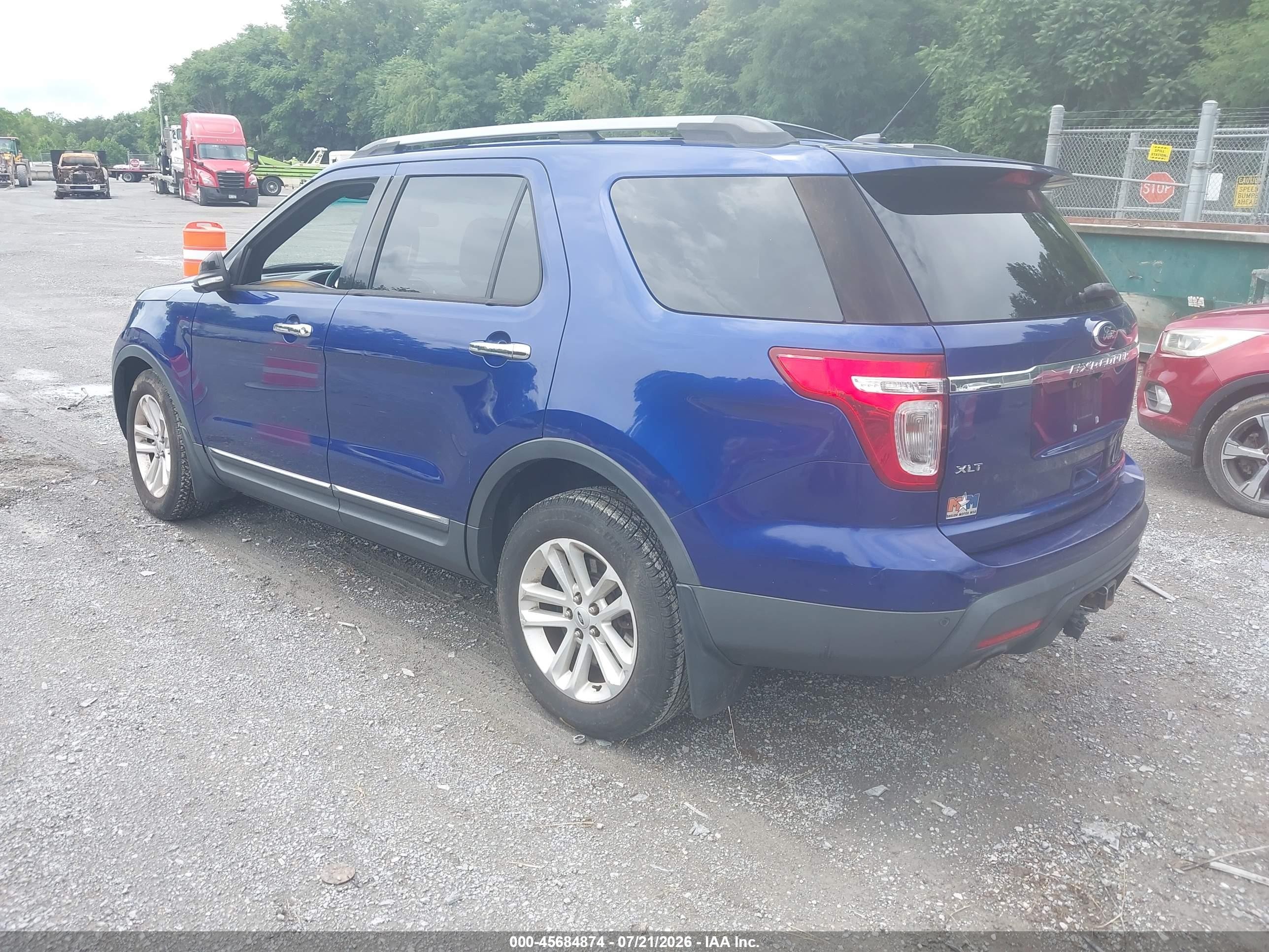 2014 Ford Explorer Xlt Blue vin: 1FM5K8D80EGA47831
