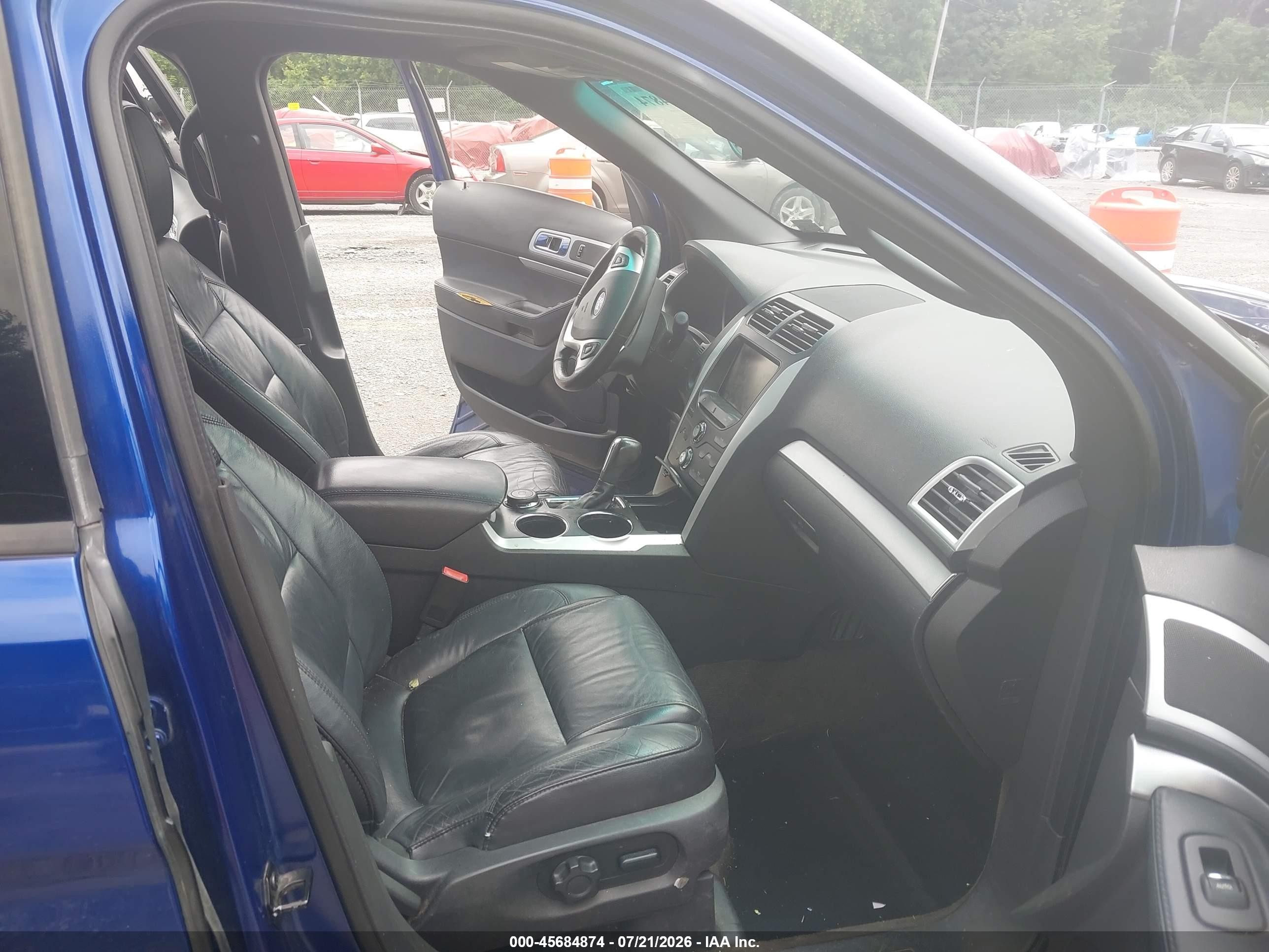 2014 Ford Explorer Xlt Blue vin: 1FM5K8D80EGA47831
