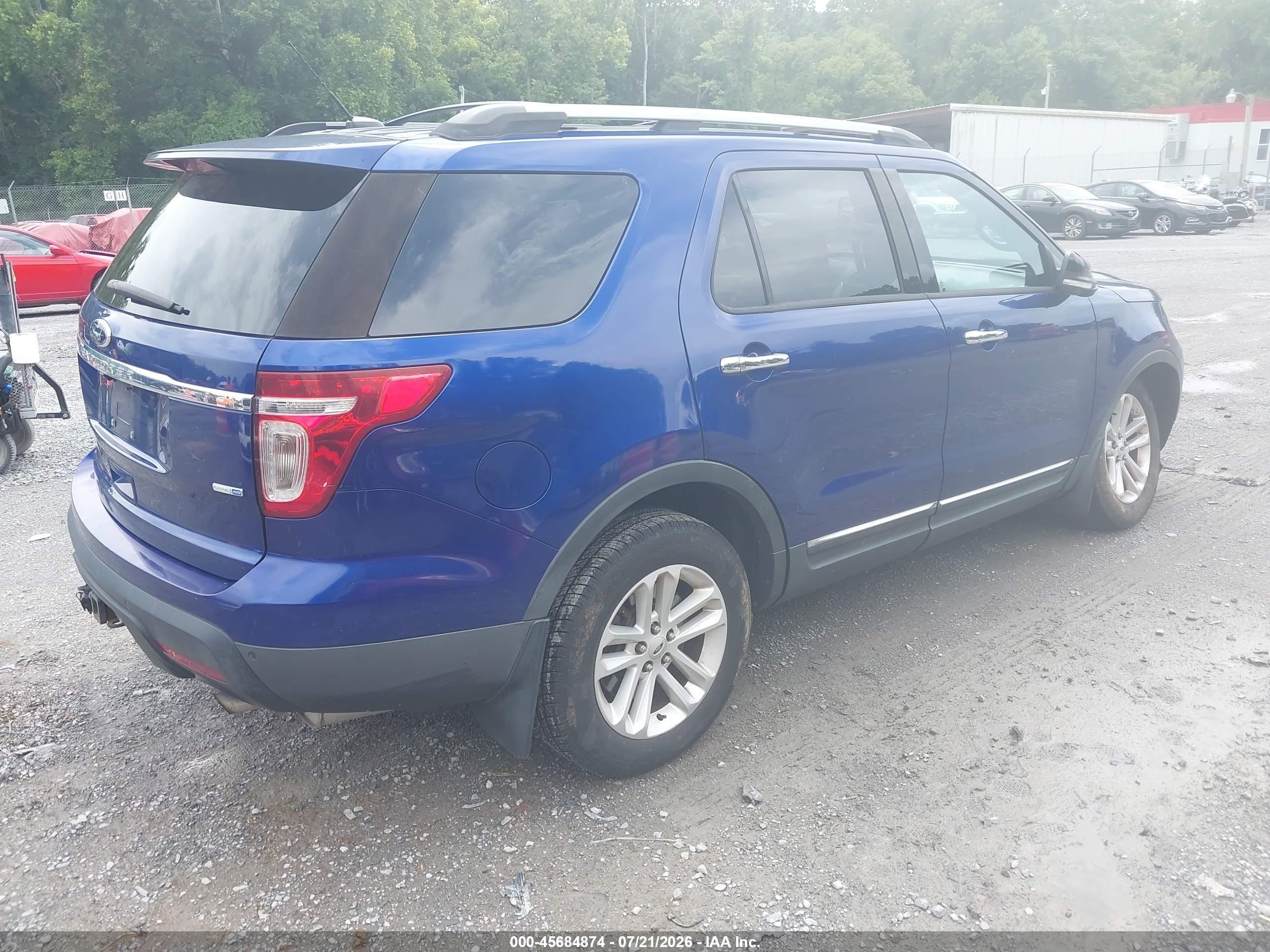 2014 Ford Explorer Xlt Blue vin: 1FM5K8D80EGA47831
