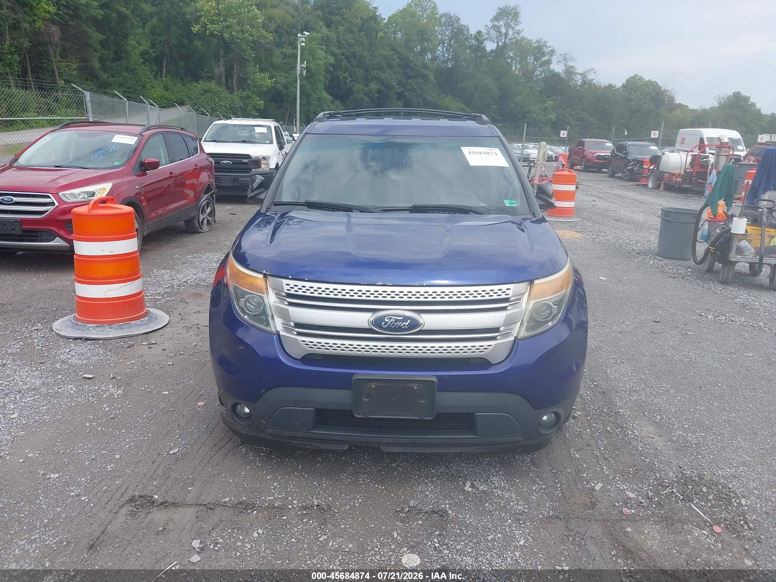 2014 Ford Explorer Xlt Blue vin: 1FM5K8D80EGA47831