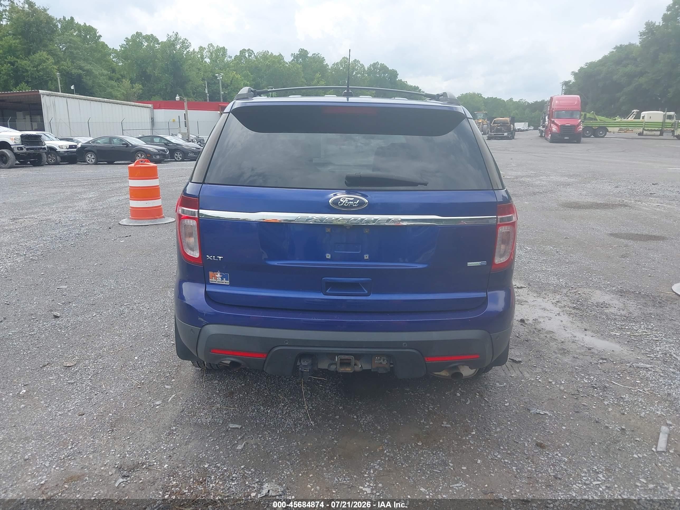 2014 Ford Explorer Xlt Blue vin: 1FM5K8D80EGA47831