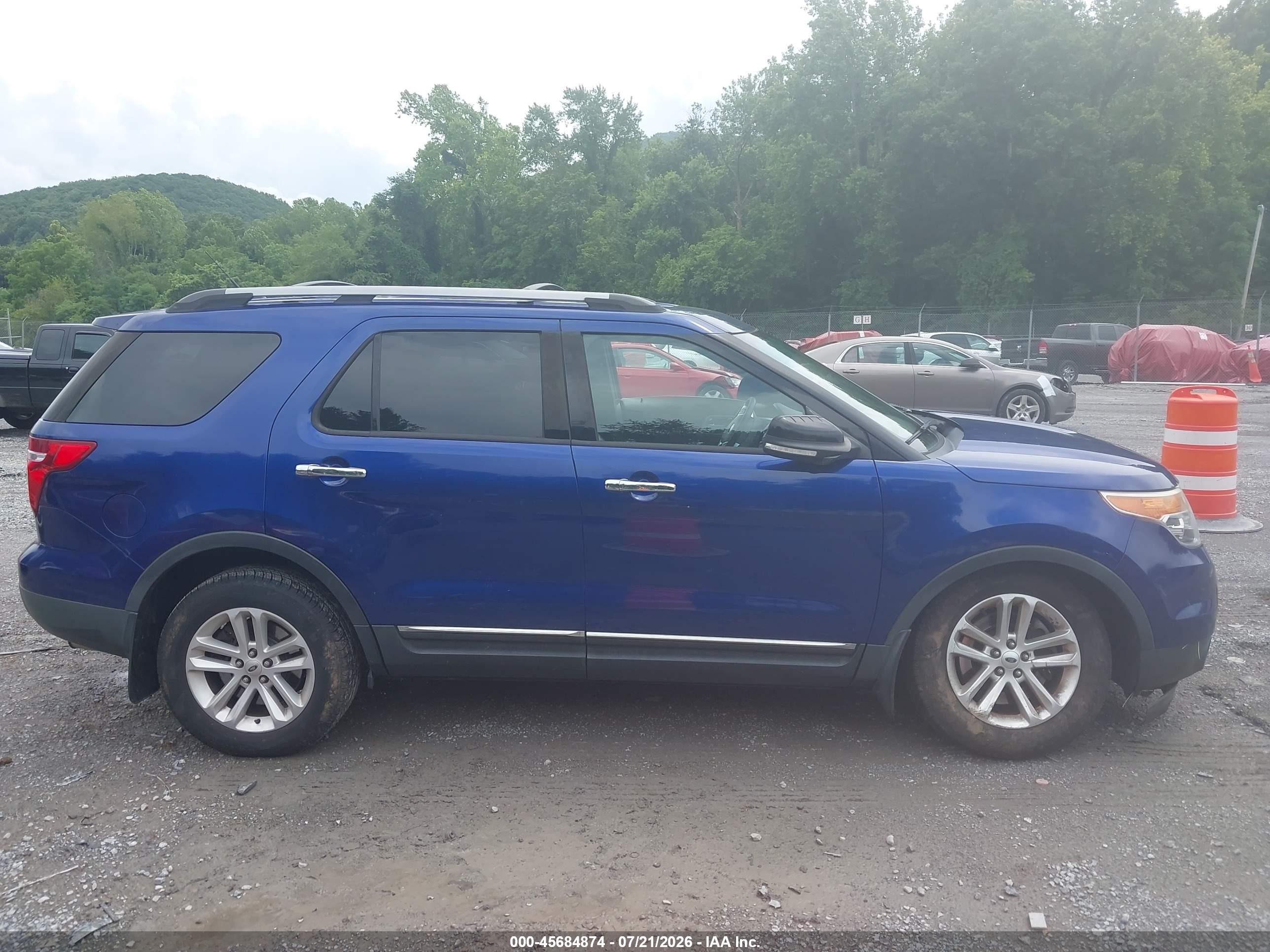 2014 Ford Explorer Xlt Blue vin: 1FM5K8D80EGA47831