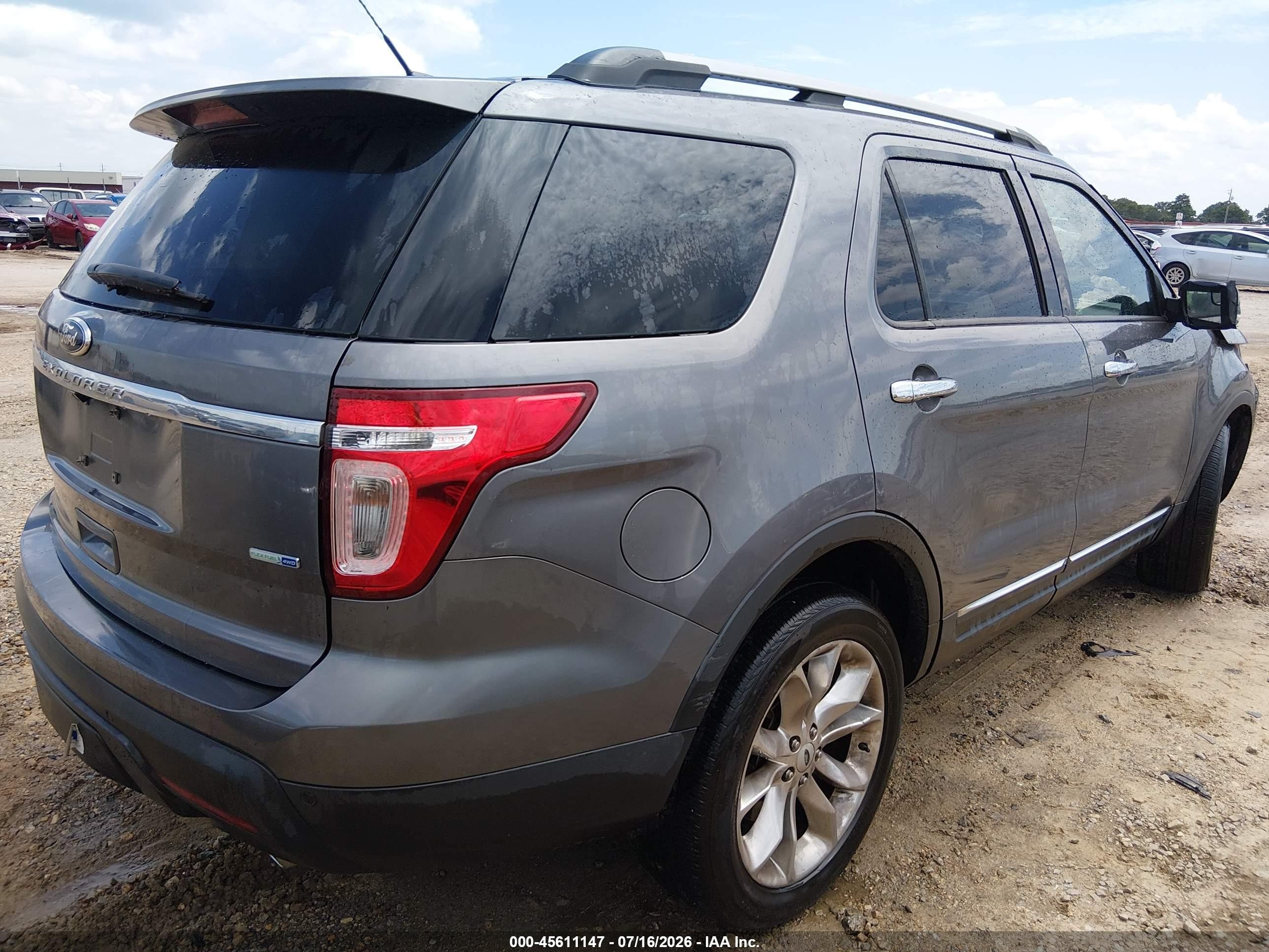 2014 Ford Explorer Xlt Gray vin: 1FM5K8D80EGA52527