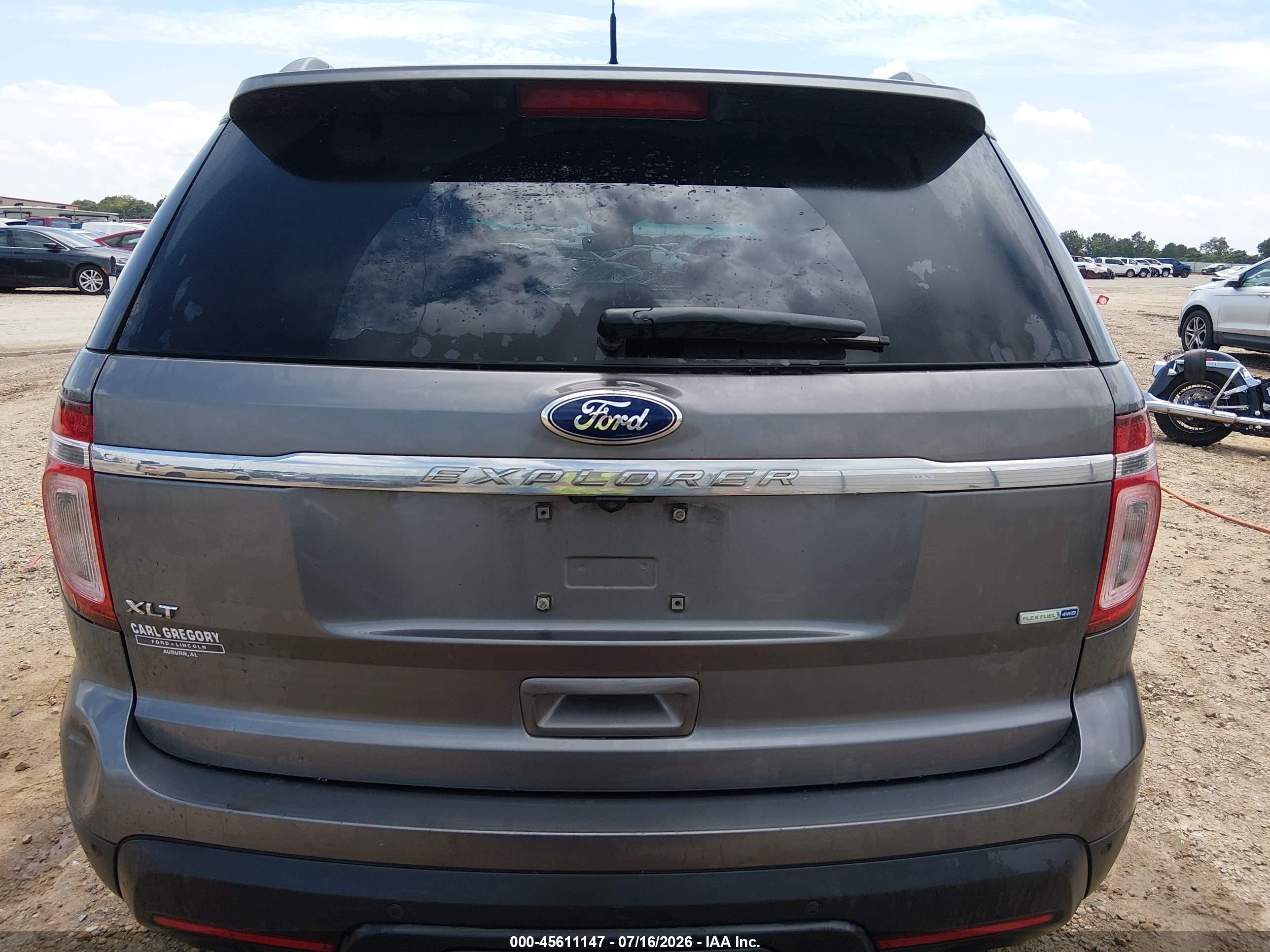 2014 Ford Explorer Xlt Gray vin: 1FM5K8D80EGA52527