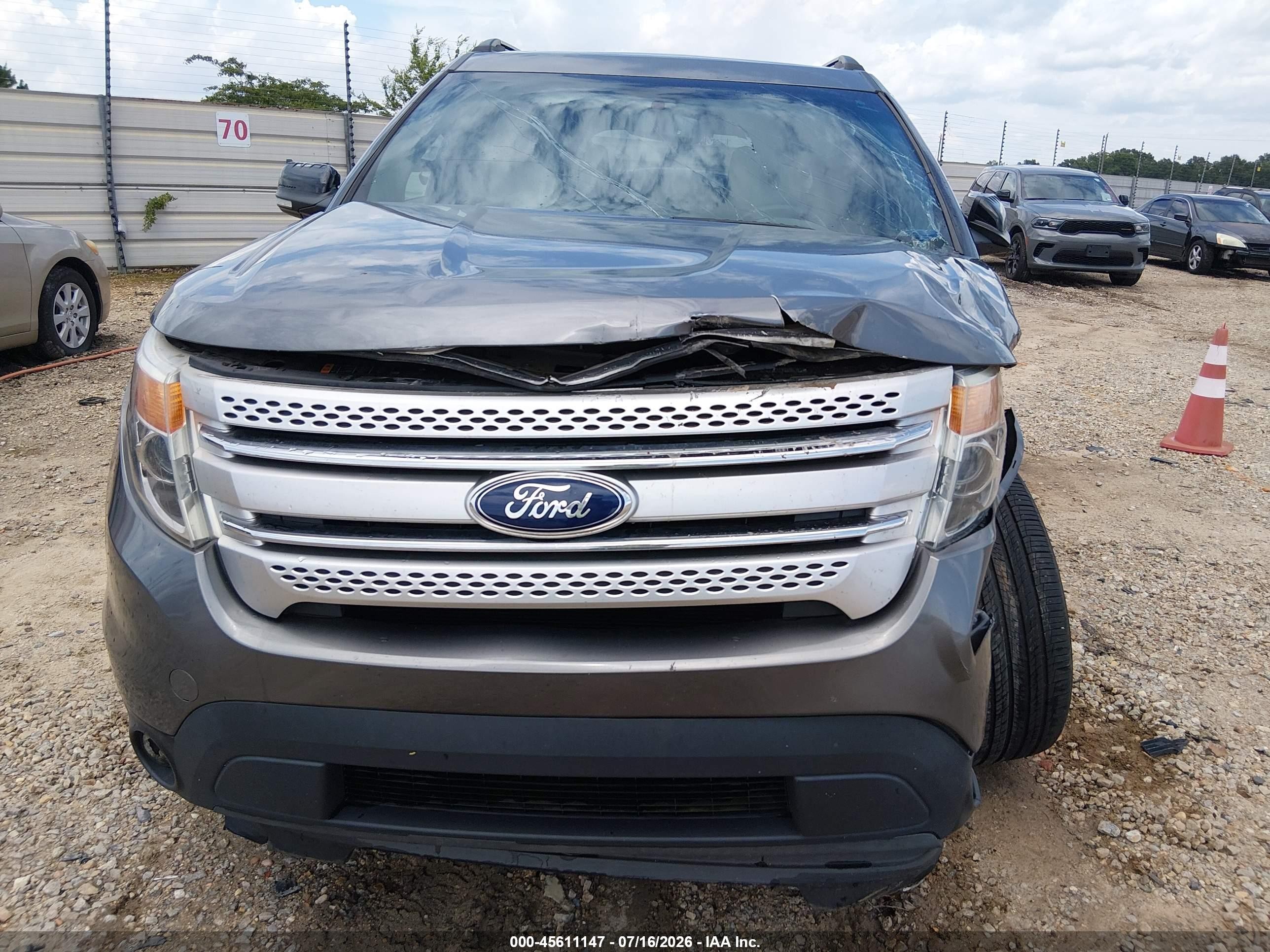2014 Ford Explorer Xlt Gray vin: 1FM5K8D80EGA52527