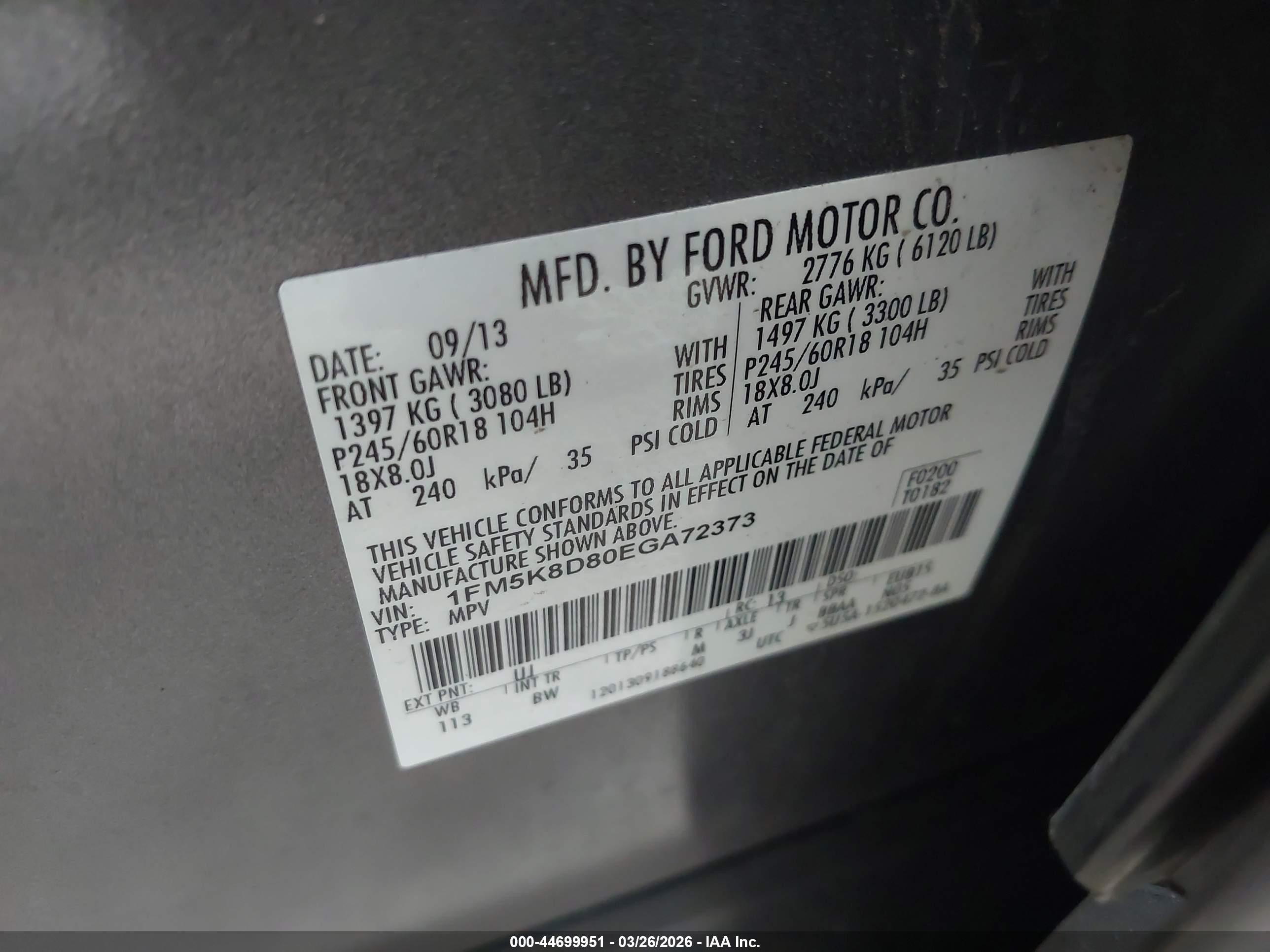 2014 Ford Explorer Xlt Gray vin: 1FM5K8D80EGA72373