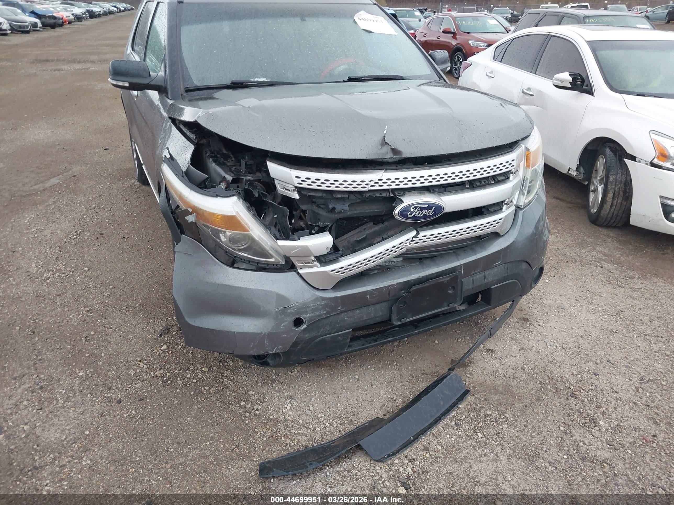 2014 Ford Explorer Xlt Gray vin: 1FM5K8D80EGA72373