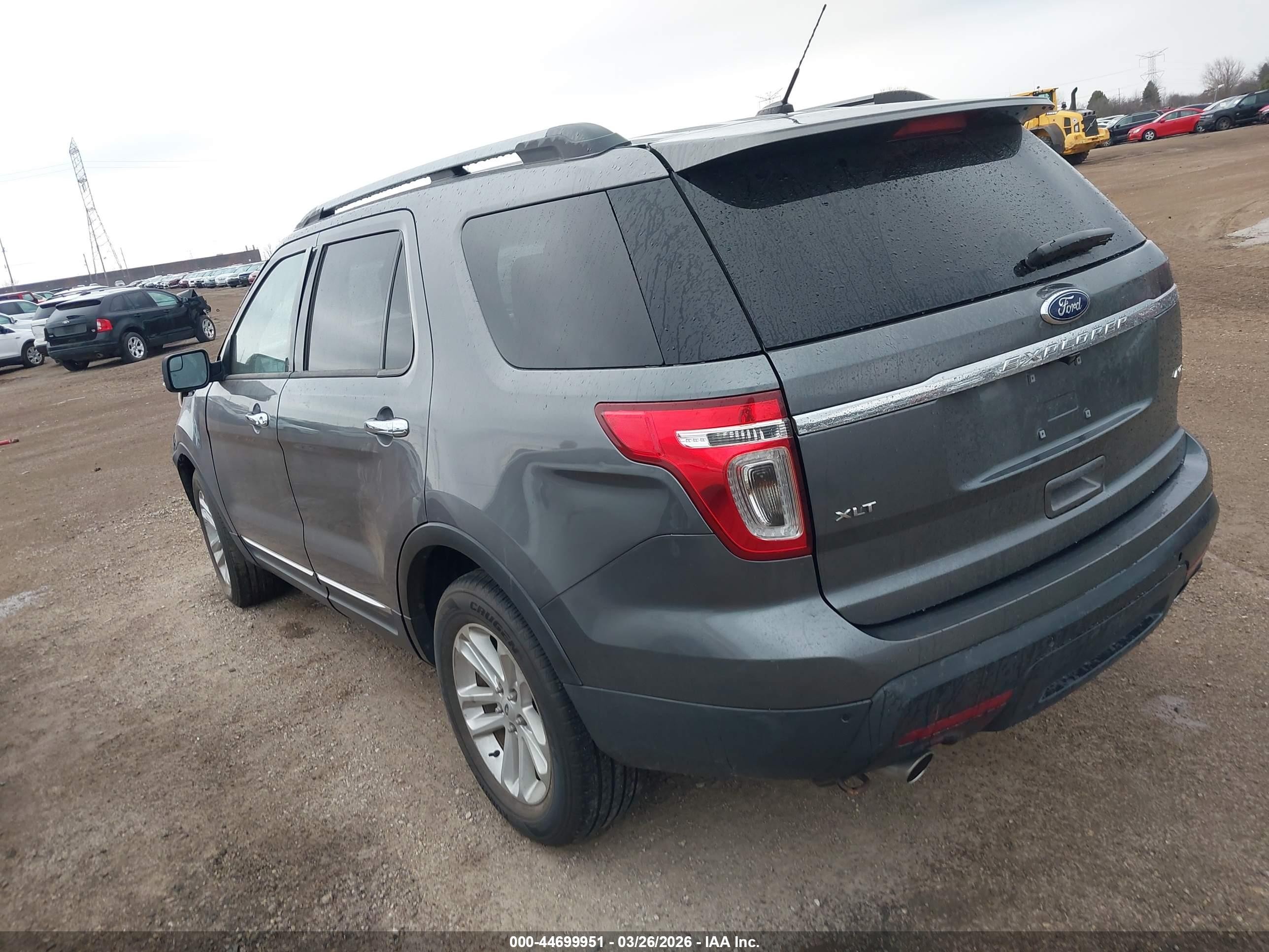 2014 Ford Explorer Xlt Gray vin: 1FM5K8D80EGA72373