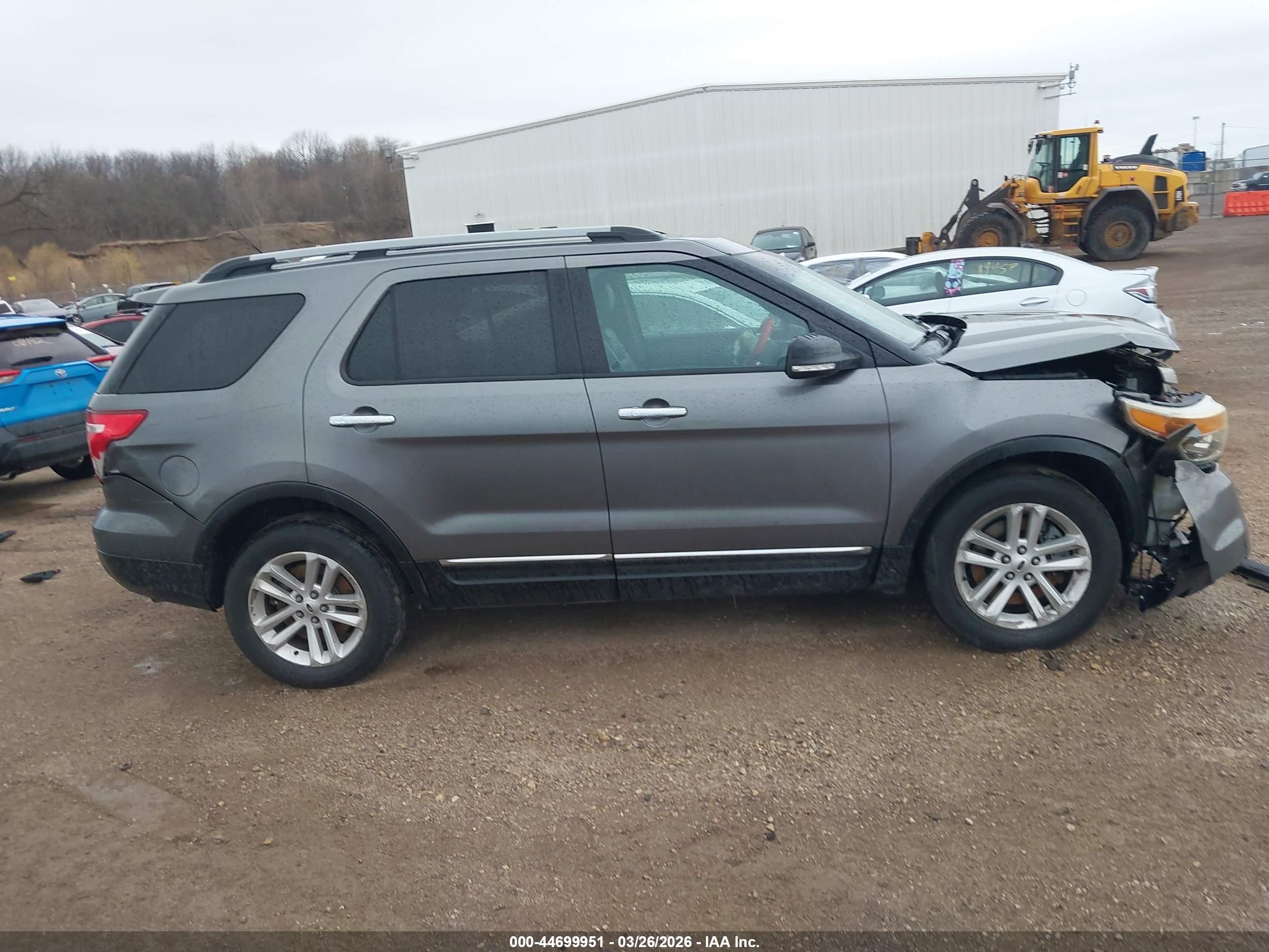 2014 Ford Explorer Xlt Gray vin: 1FM5K8D80EGA72373